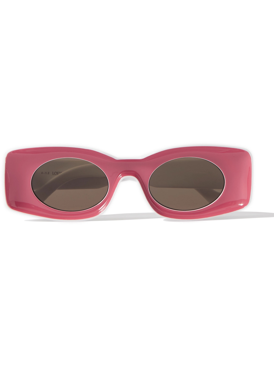 Loewe Paula's Ibiza Rectangular-frame Acetate Sunglasses In Pink