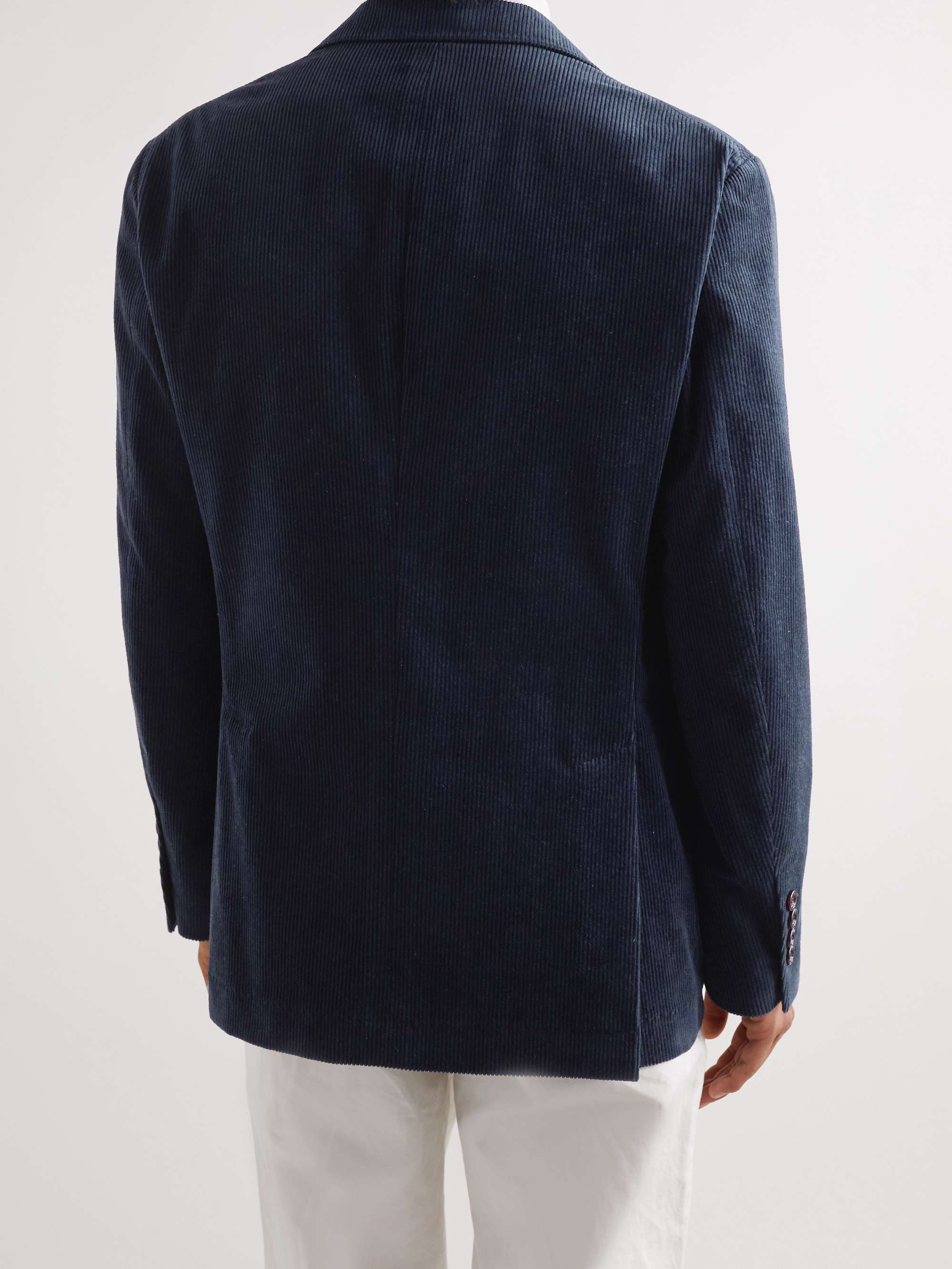 BRUNELLO CUCINELLI Double-Breasted Cotton-Corduroy Blazer