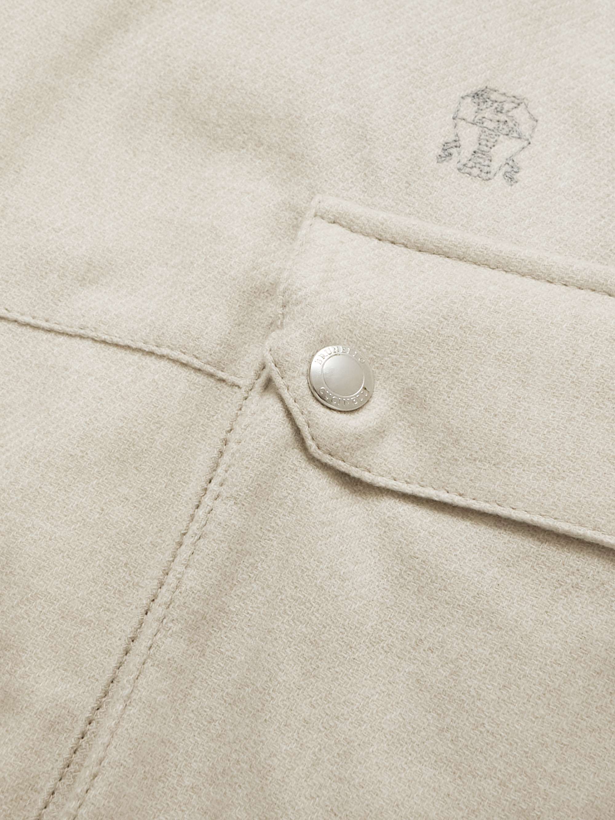 BRUNELLO CUCINELLI Shell-Trimmed Wool, Silk and Cashmere-Blend Ski Pants