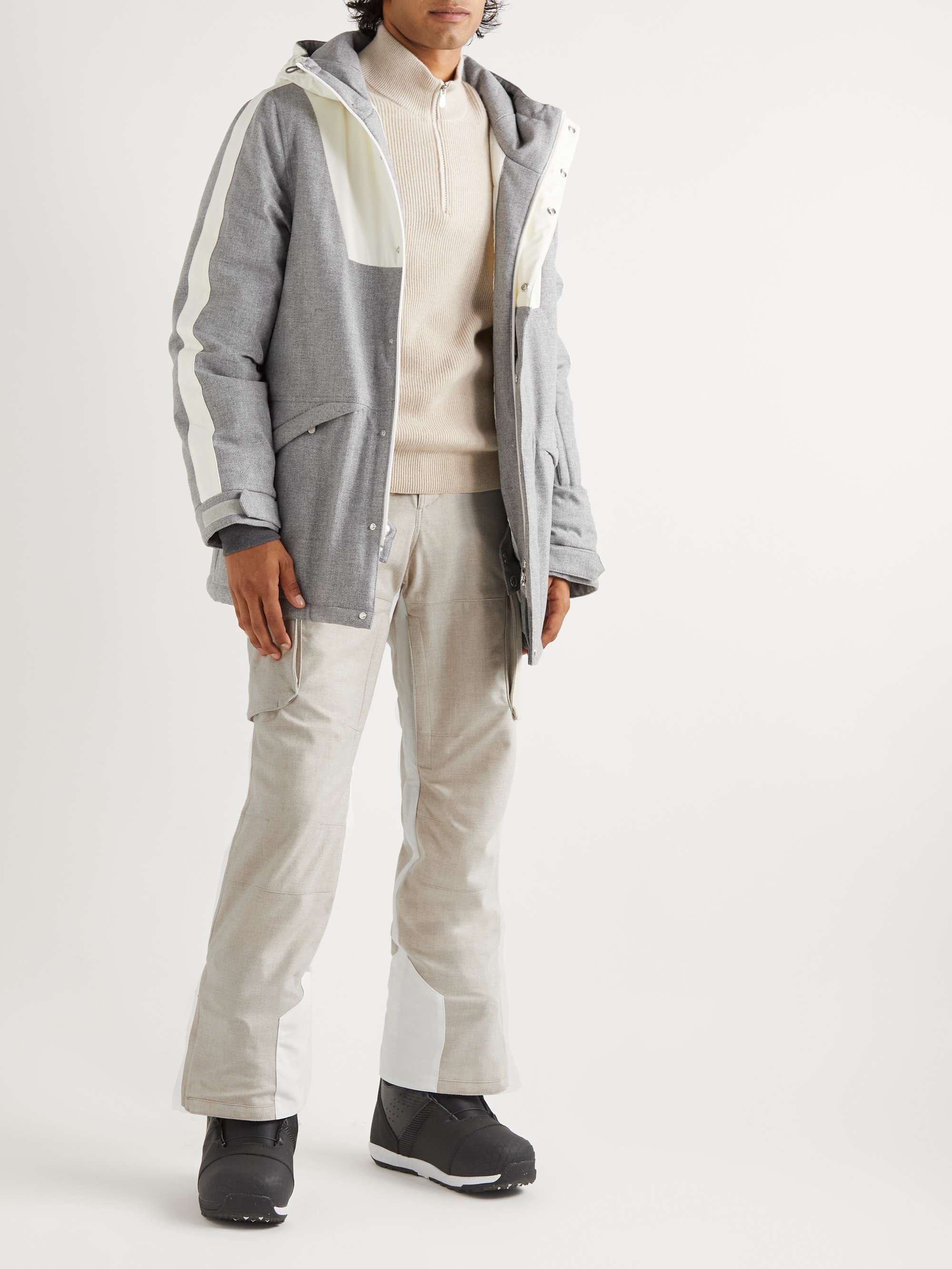 BRUNELLO CUCINELLI Shell-Trimmed Wool, Silk and Cashmere-Blend Ski Pants