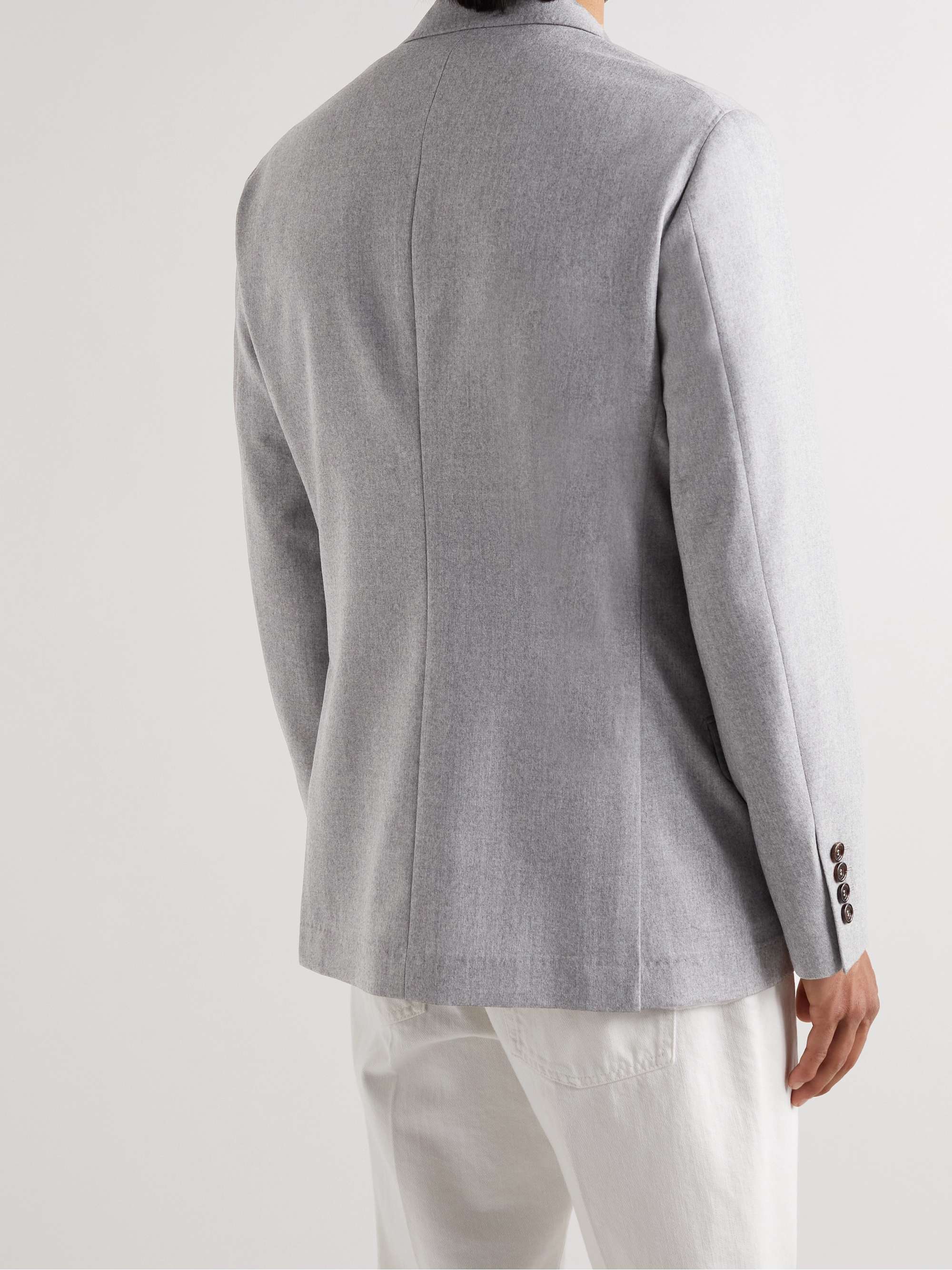 BRUNELLO CUCINELLI Double-Breasted Wool Blazer