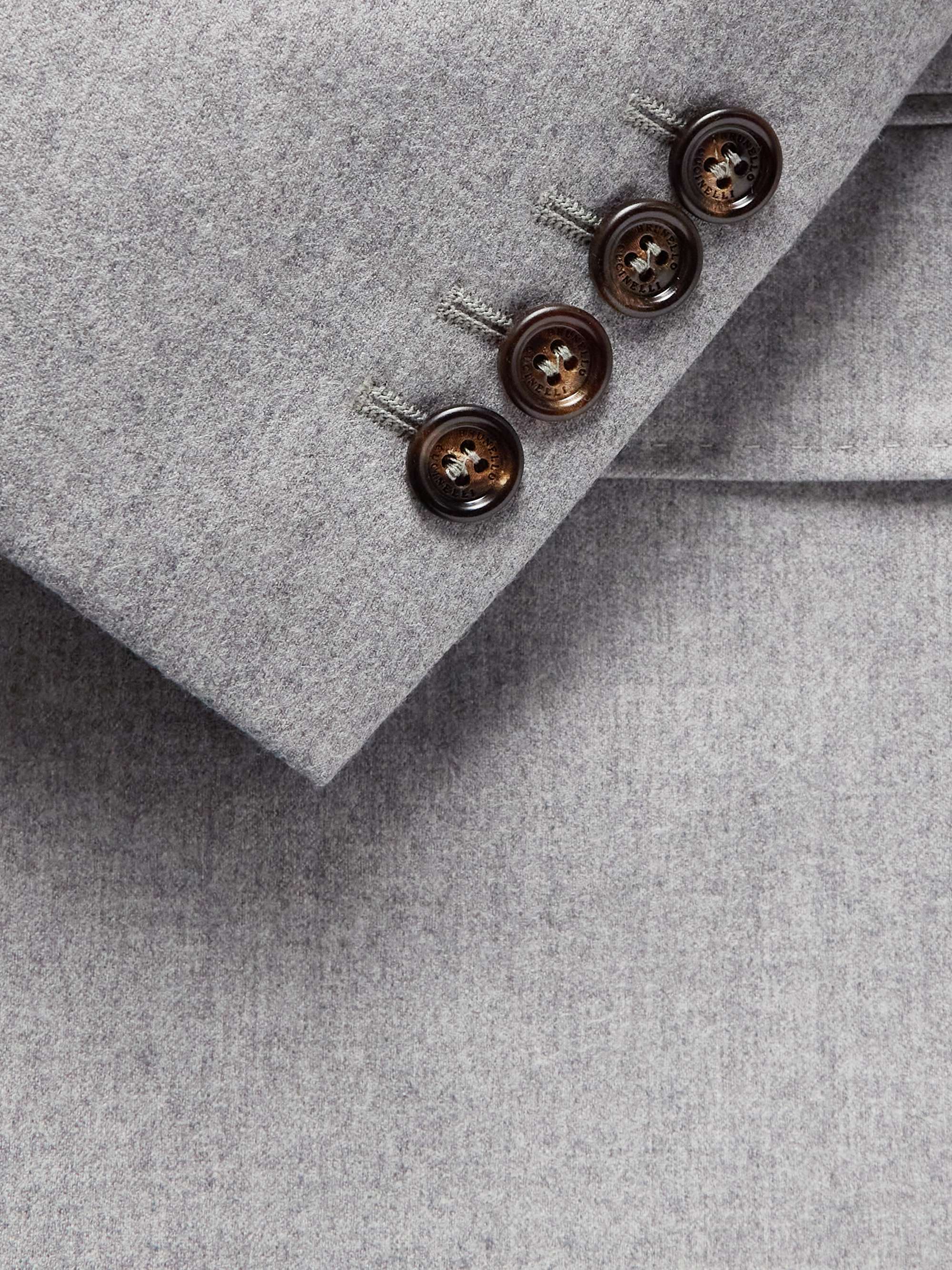 BRUNELLO CUCINELLI Double-Breasted Wool Blazer