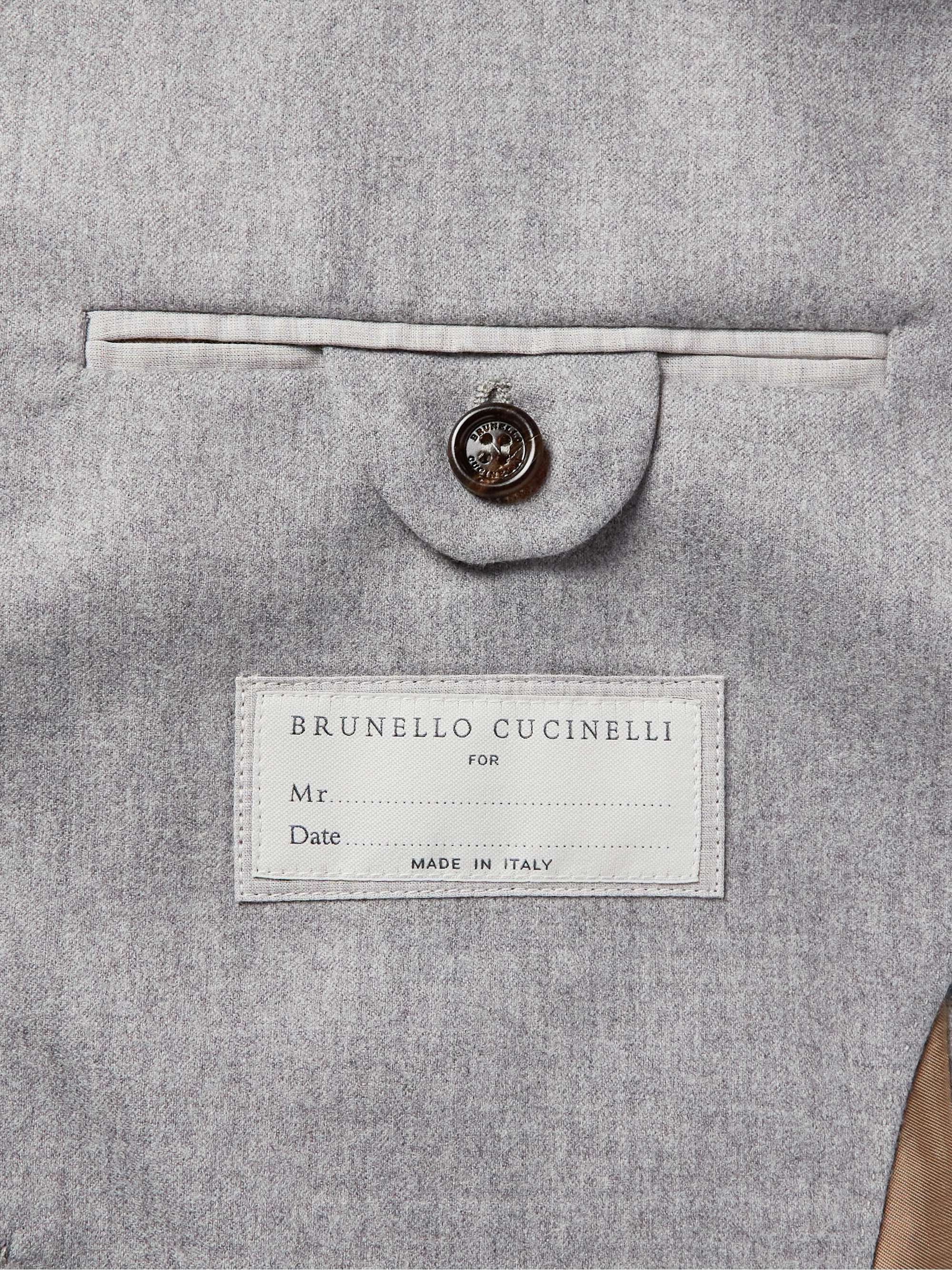 BRUNELLO CUCINELLI Double-Breasted Wool Blazer