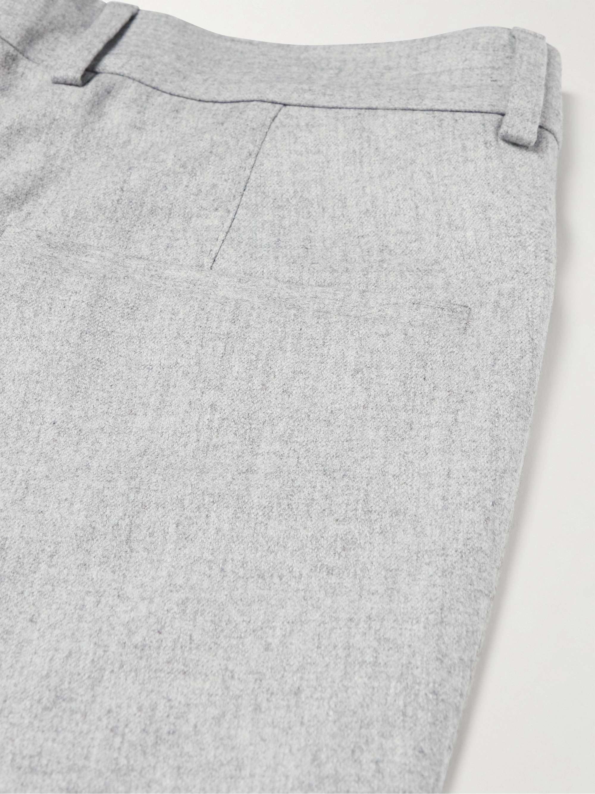 BRUNELLO CUCINELLI Straight-Leg Pleated Wool-Blend Suit Trousers