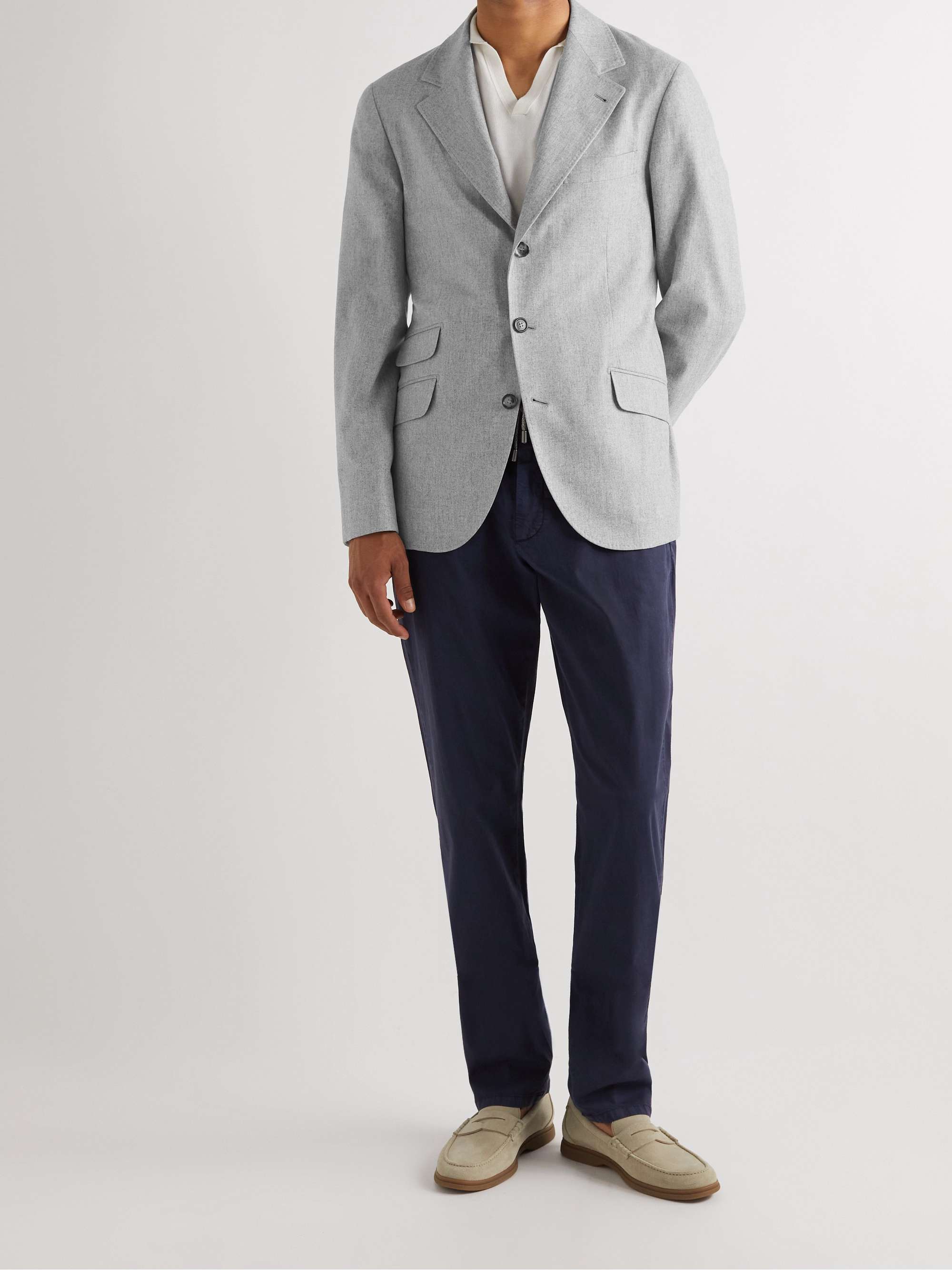 BRUNELLO CUCINELLI Wool, Silk and Cashmere-Blend Blazer for Men