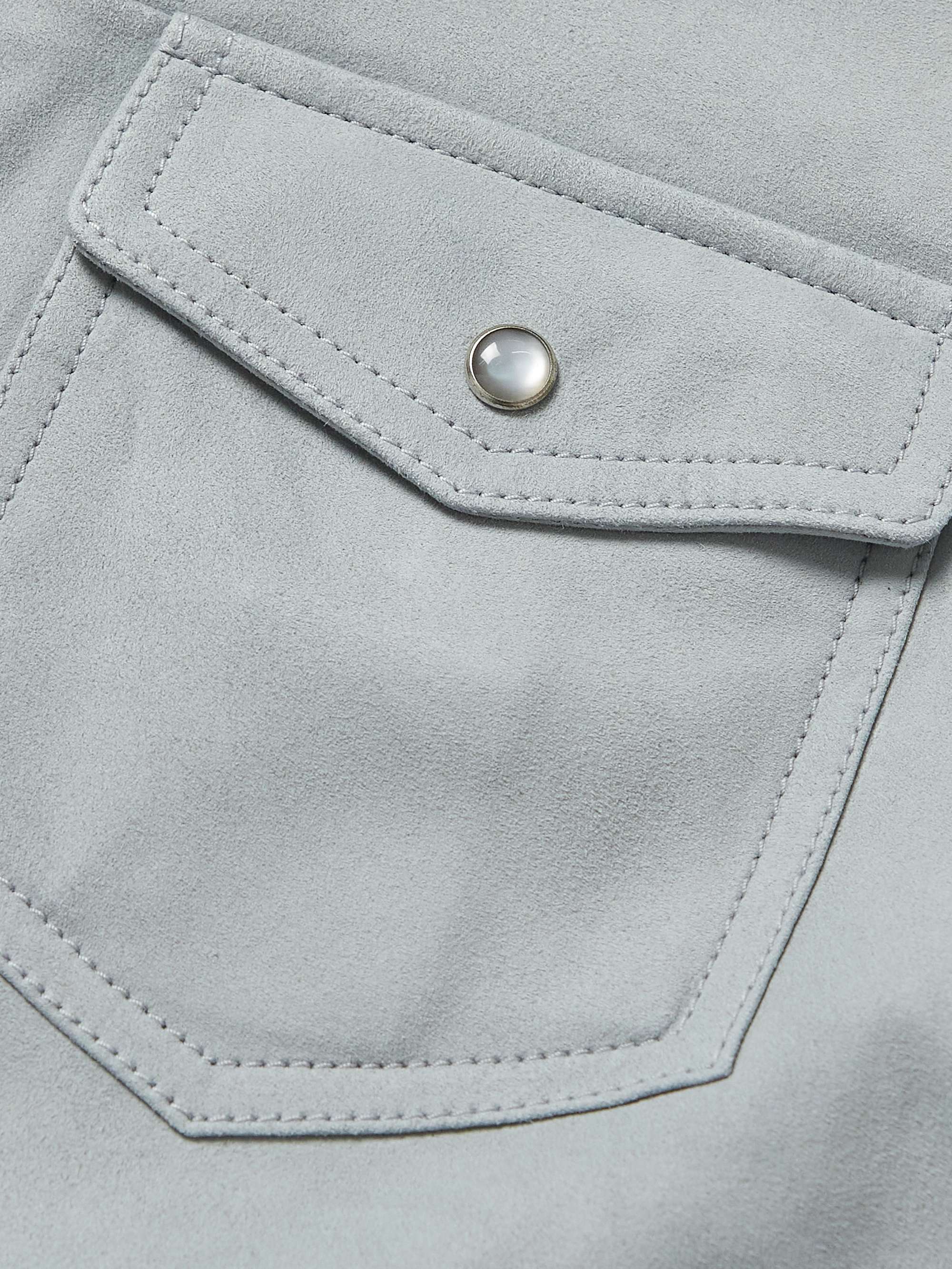 TOM FORD Slim-Fit Suede Western Overshirt