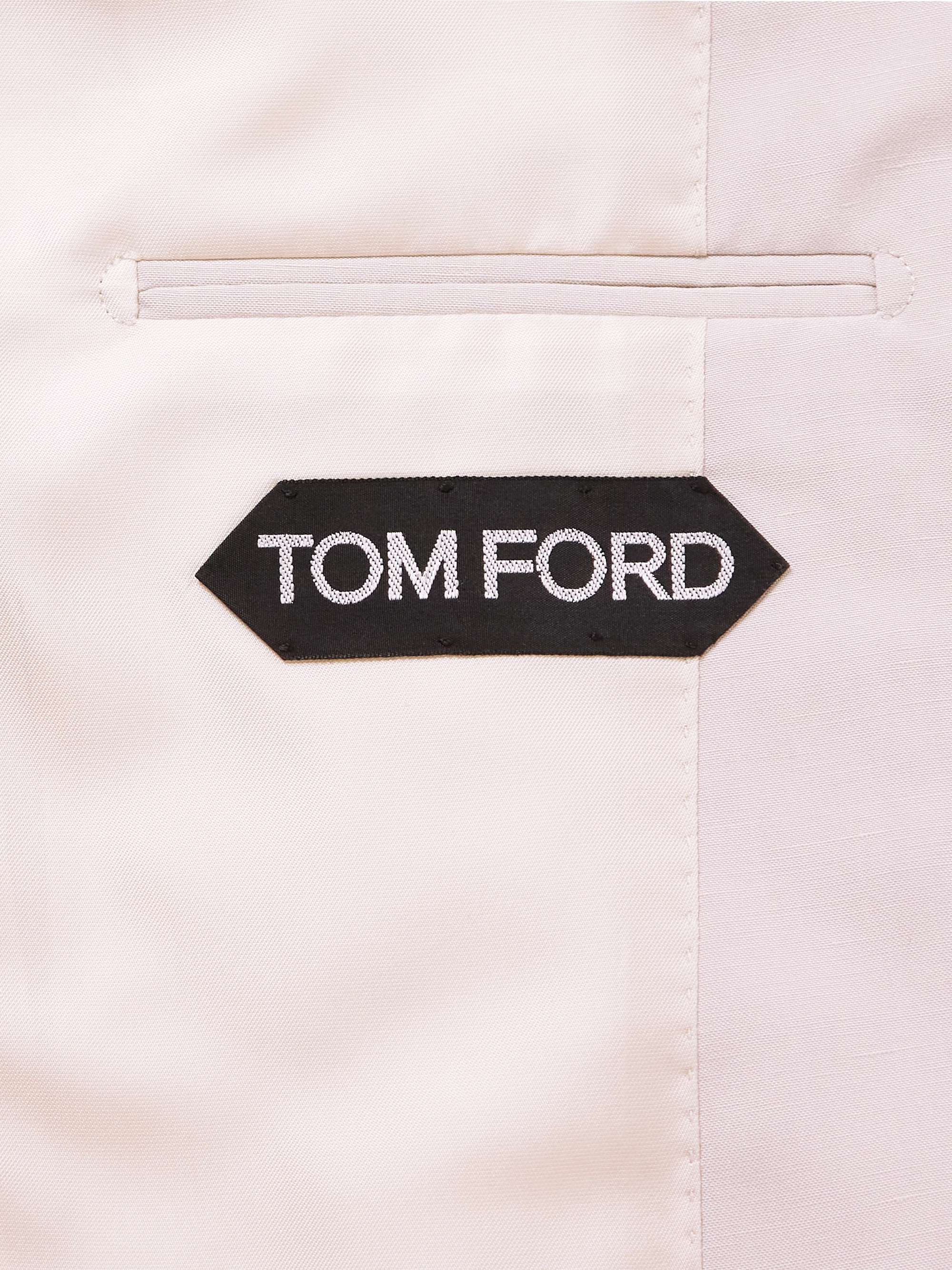 TOM FORD Silk, Linen and Wool-Blend Suit Jacket