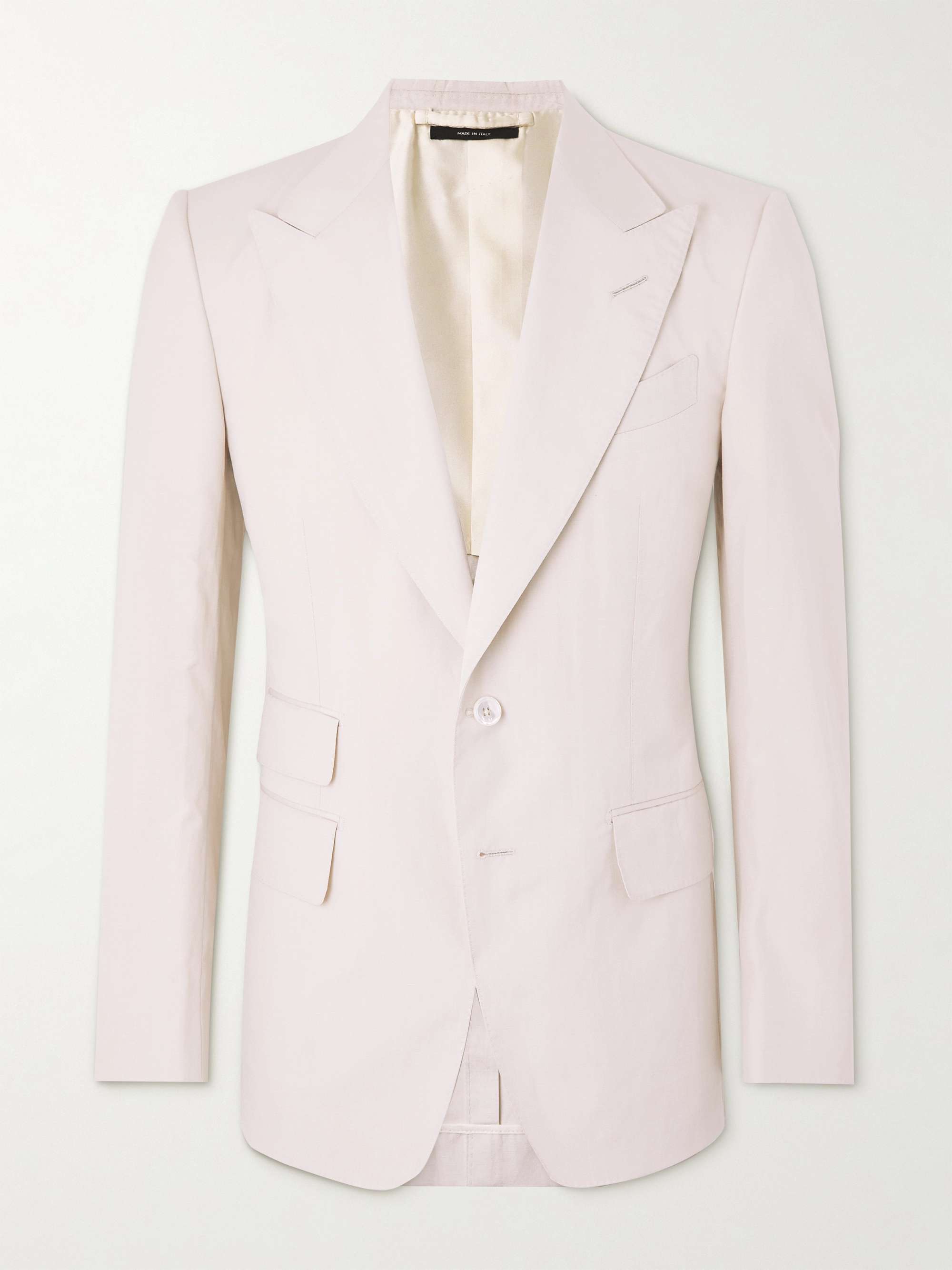 TOM FORD Silk, Linen and Wool-Blend Suit Jacket
