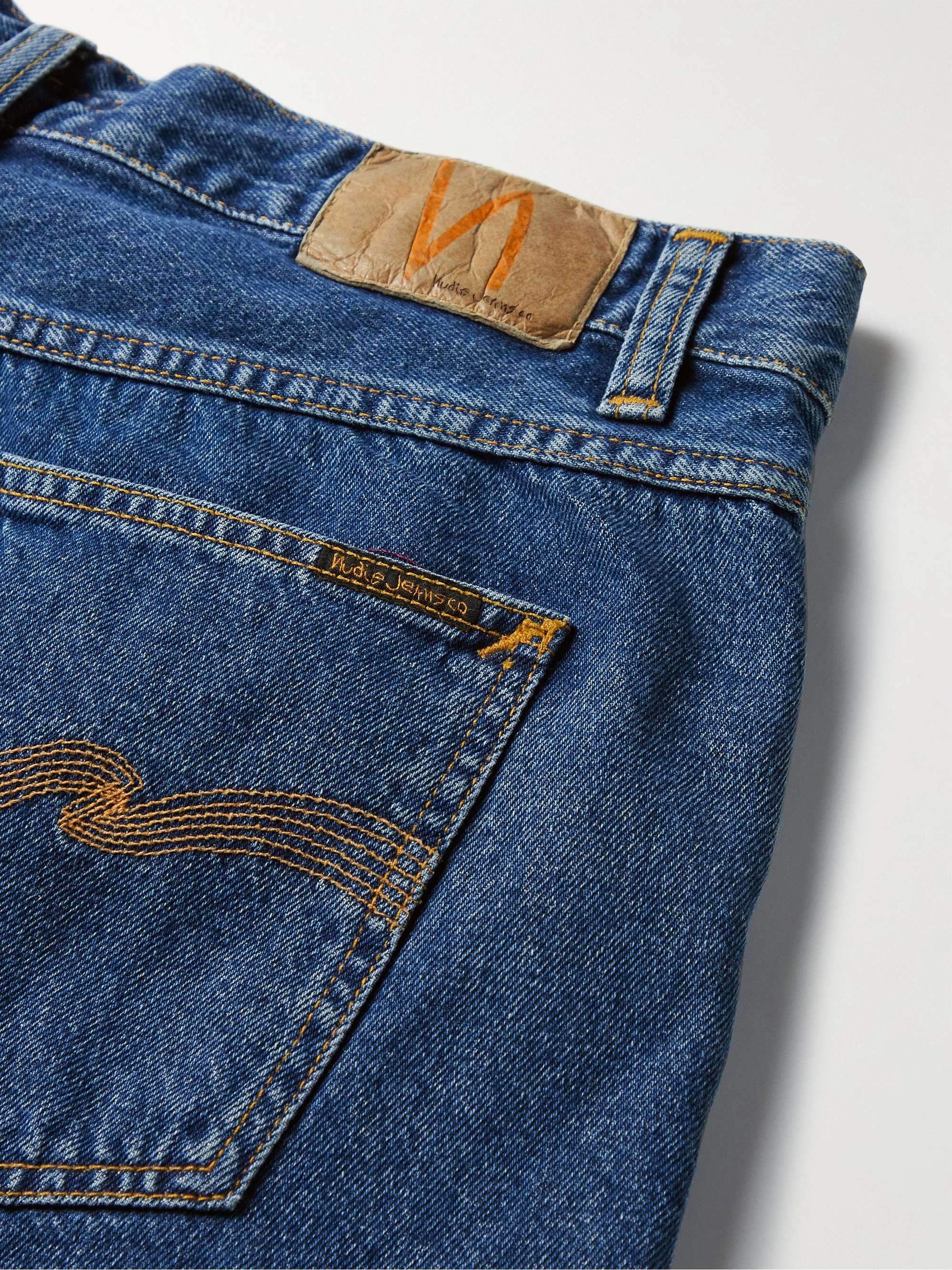 NUDIE JEANS Josh Straight-Leg Organic Denim Shorts