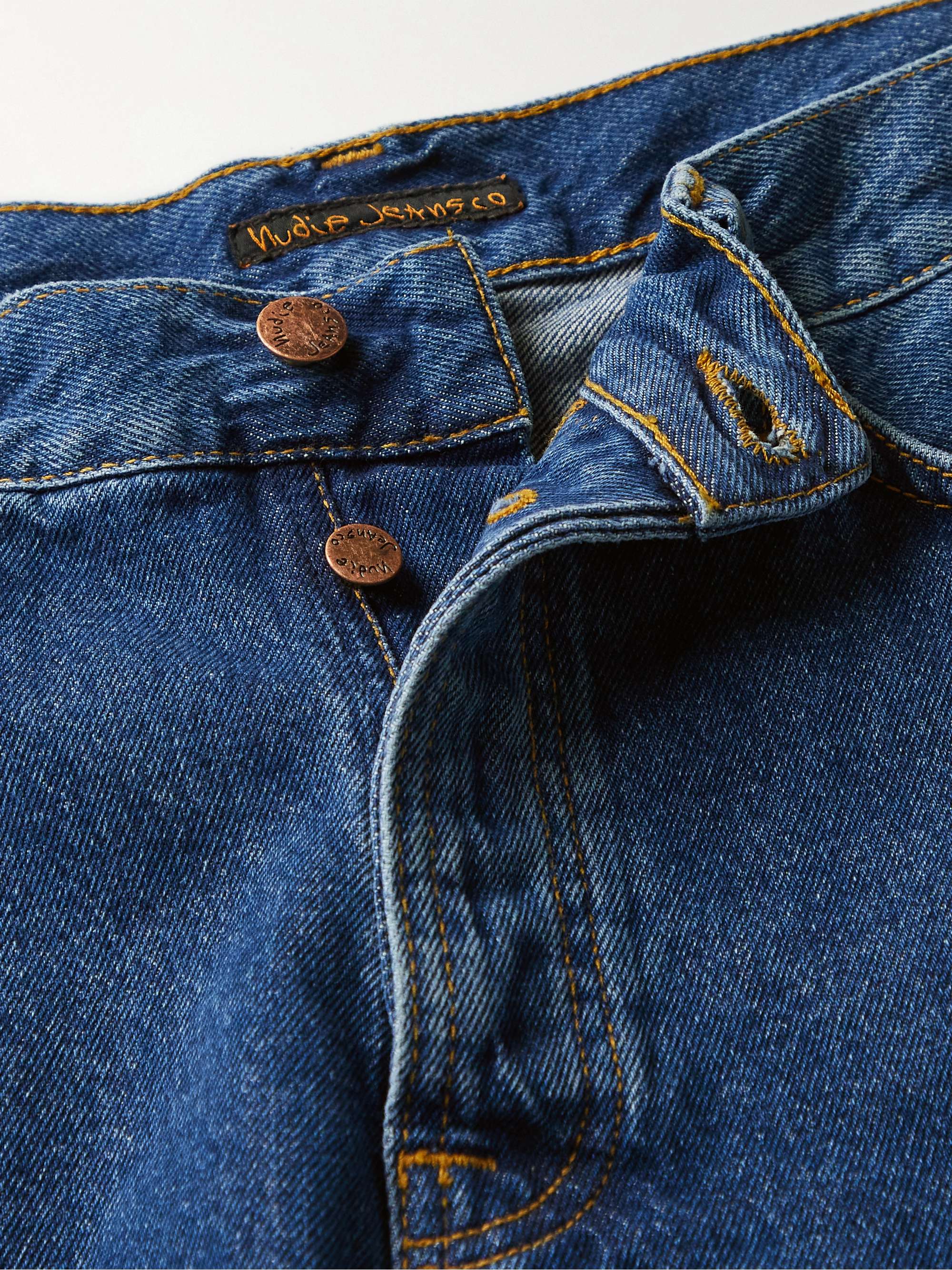 NUDIE JEANS Josh Straight-Leg Organic Denim Shorts