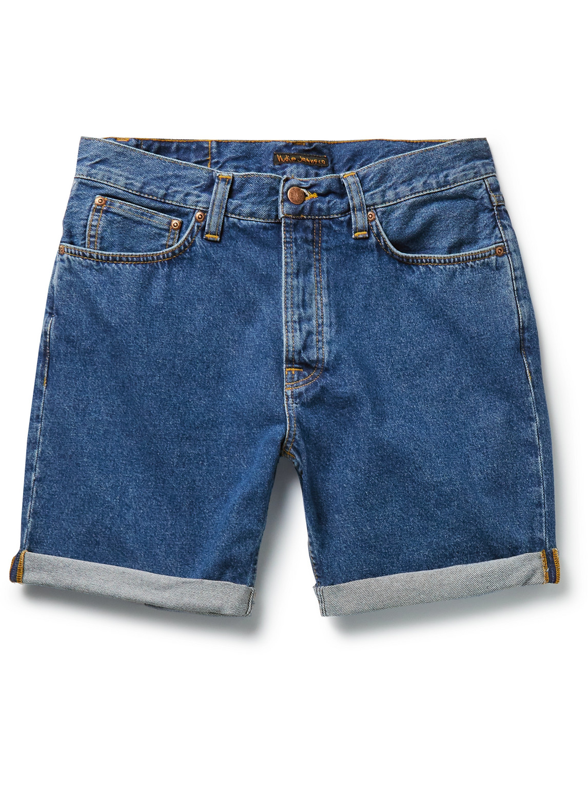 Josh Straight-Leg Organic Denim Shorts