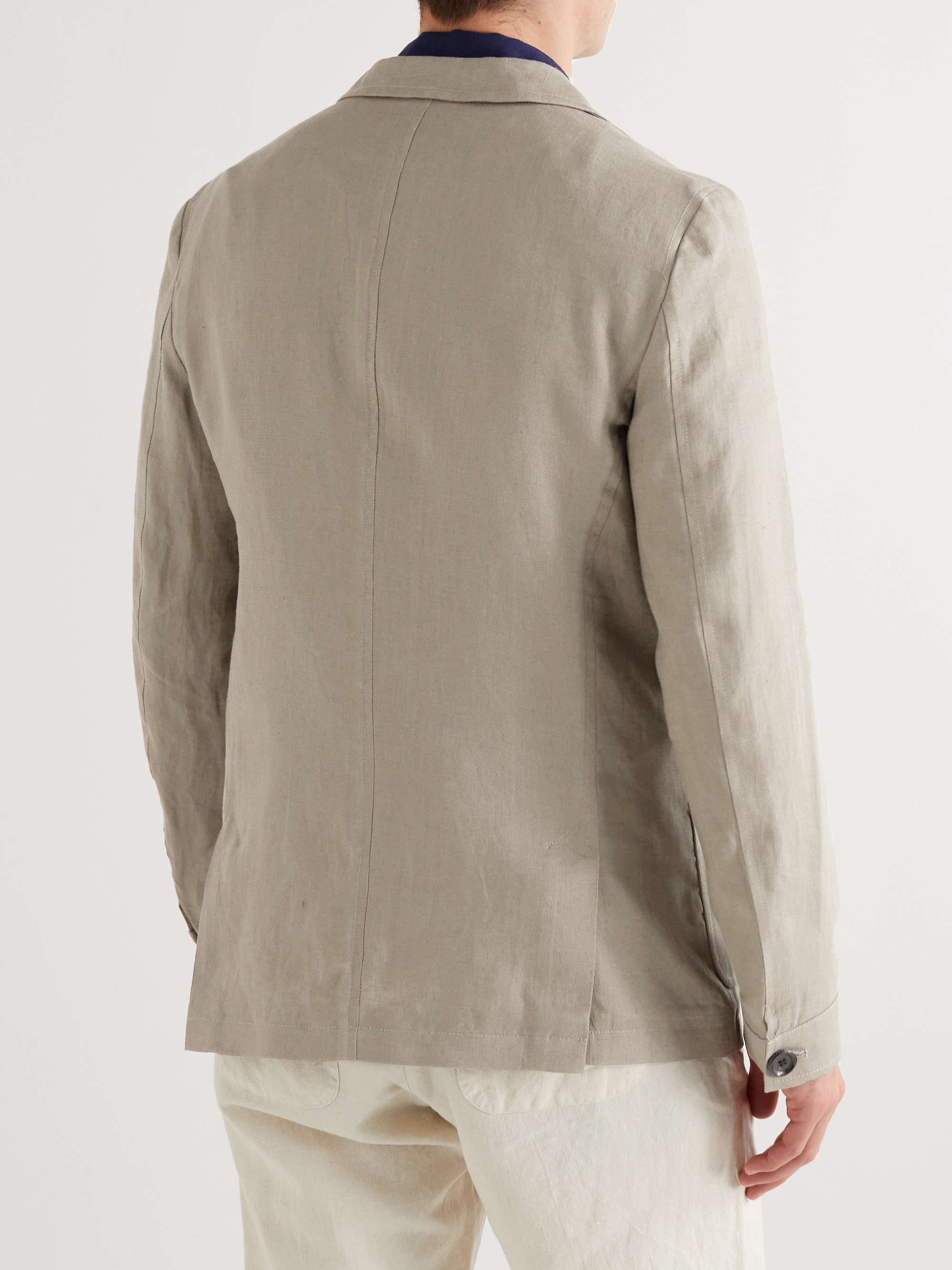 OLIVER SPENCER Fairway Unstructured Cotton-Blend Suit Jacket