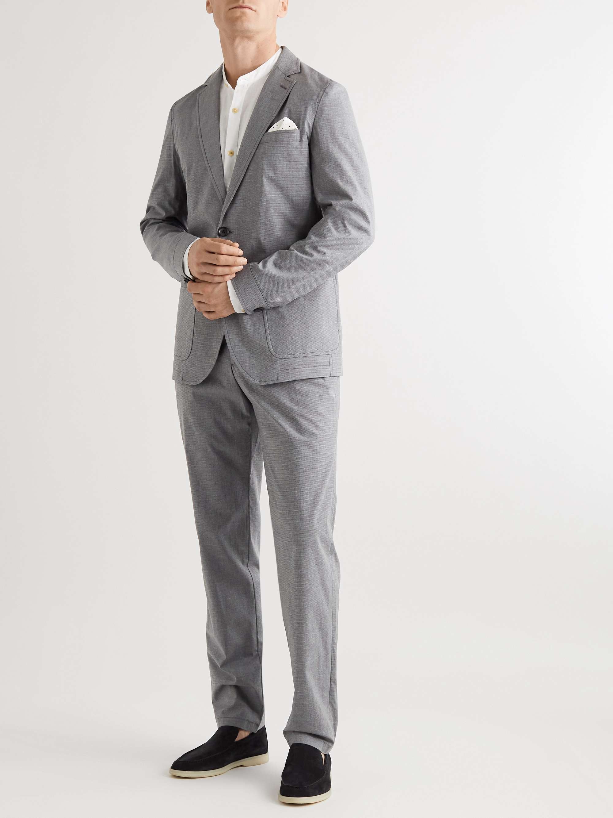 OLIVER SPENCER Fairway Unstructured Cotton-Blend Suit Jacket