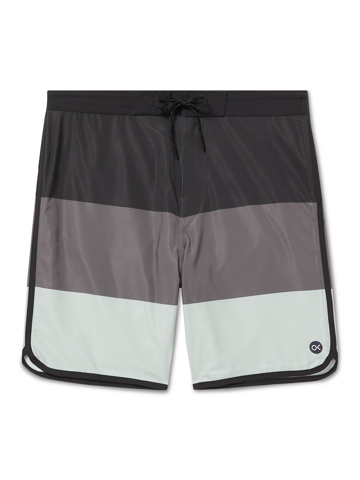 Tasty Scallop Mid-Length Printed Recycled-Shell Swim Shorts