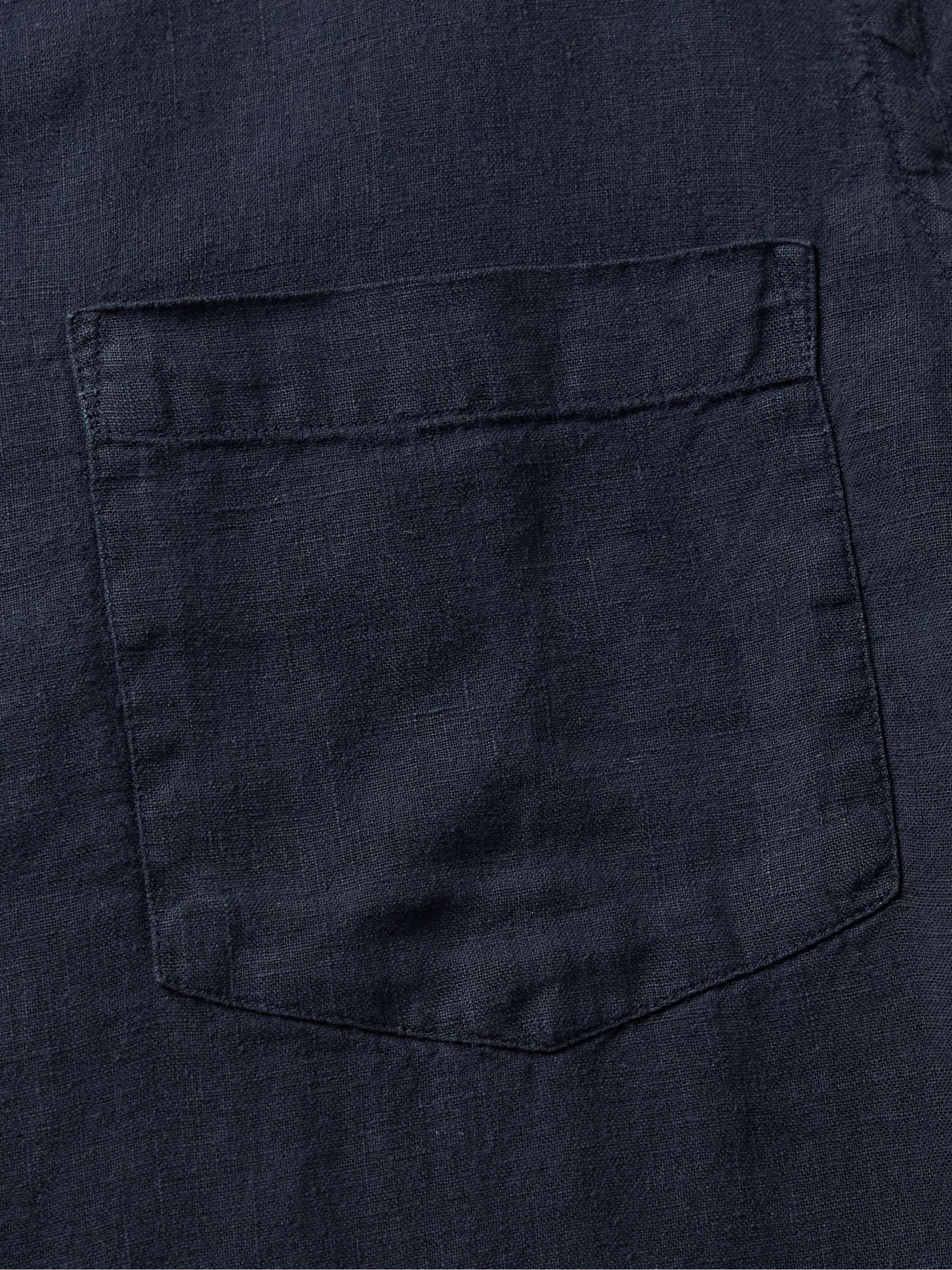 PORTUGUESE FLANNEL Camp-Collar Linen Shirt