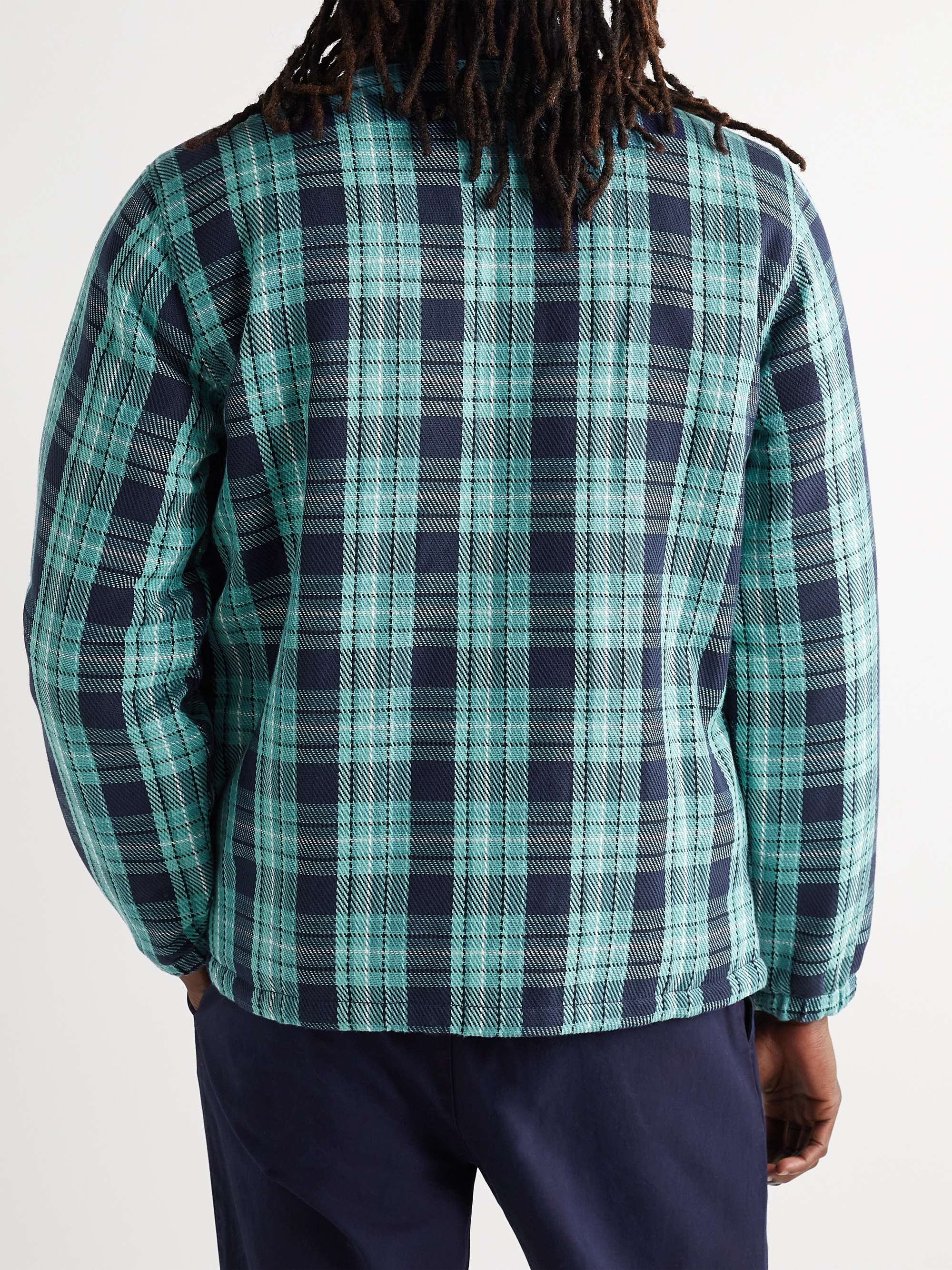 OUTERKNOWN Blanket Evolution Reversible Checked Organic Cotton and