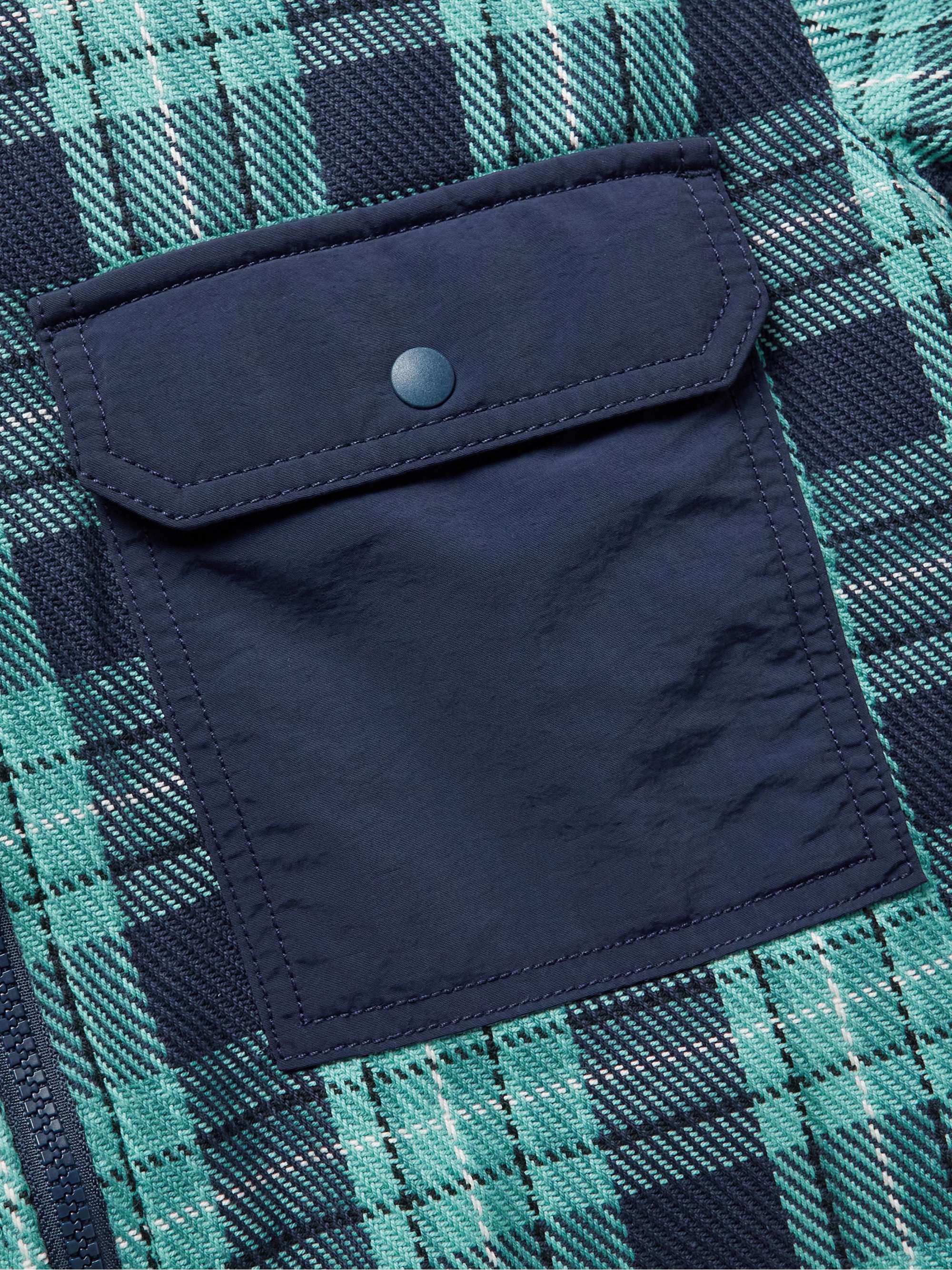 OUTERKNOWN Blanket Evolution Reversible Checked Organic Cotton and