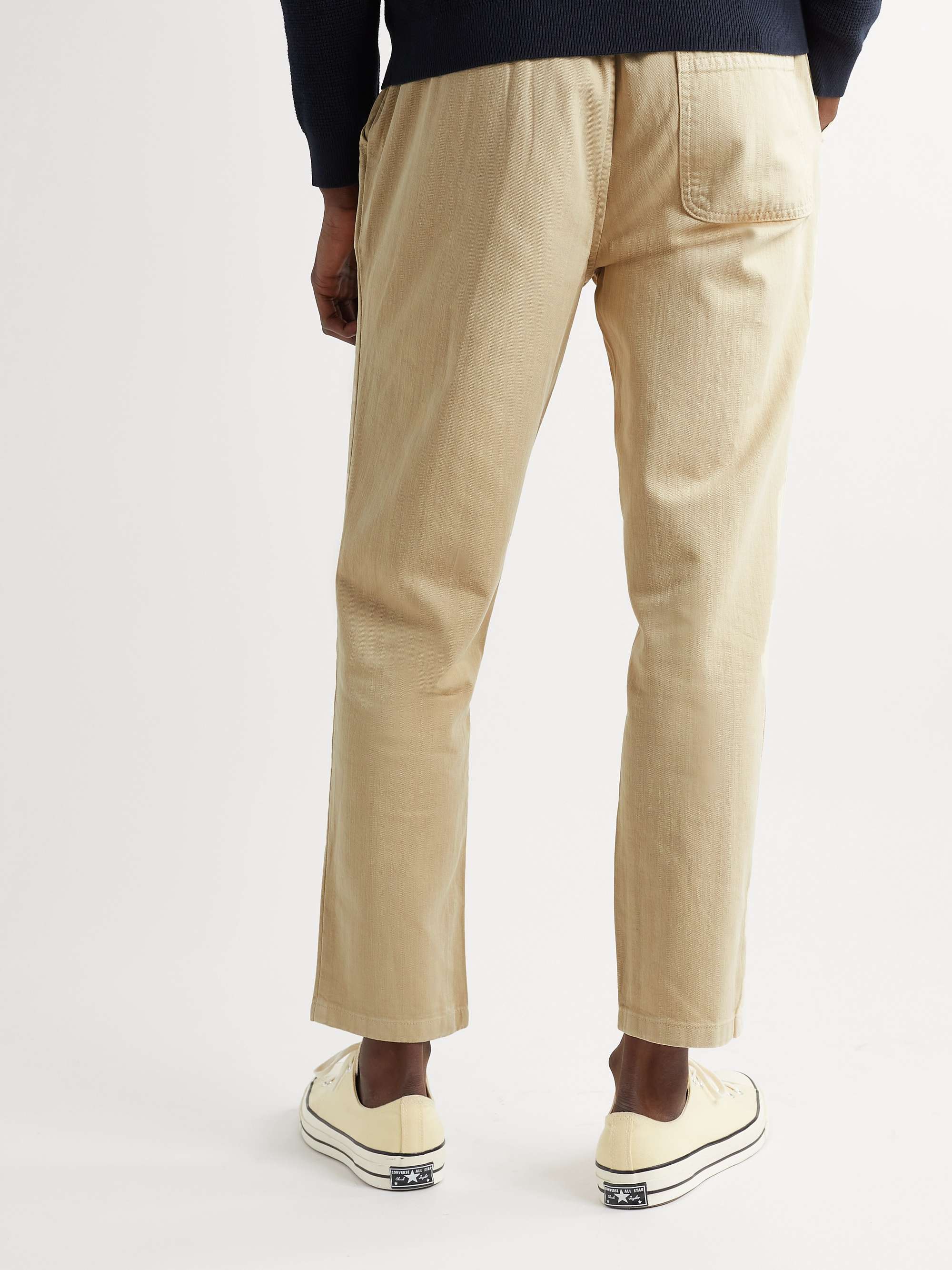 OUTERKNOWN Beach Cropped Tapered Organic Cotton-Twill Trousers