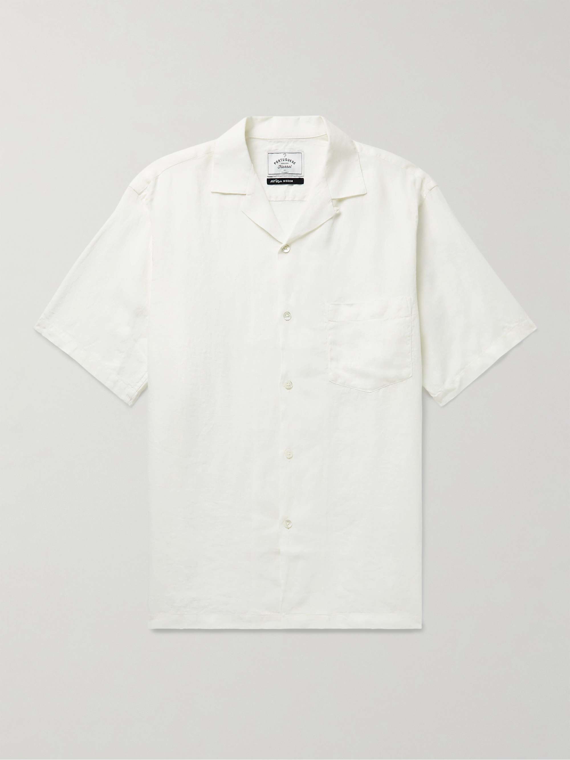 PORTUGUESE FLANNEL Camp-Collar Linen Shirt