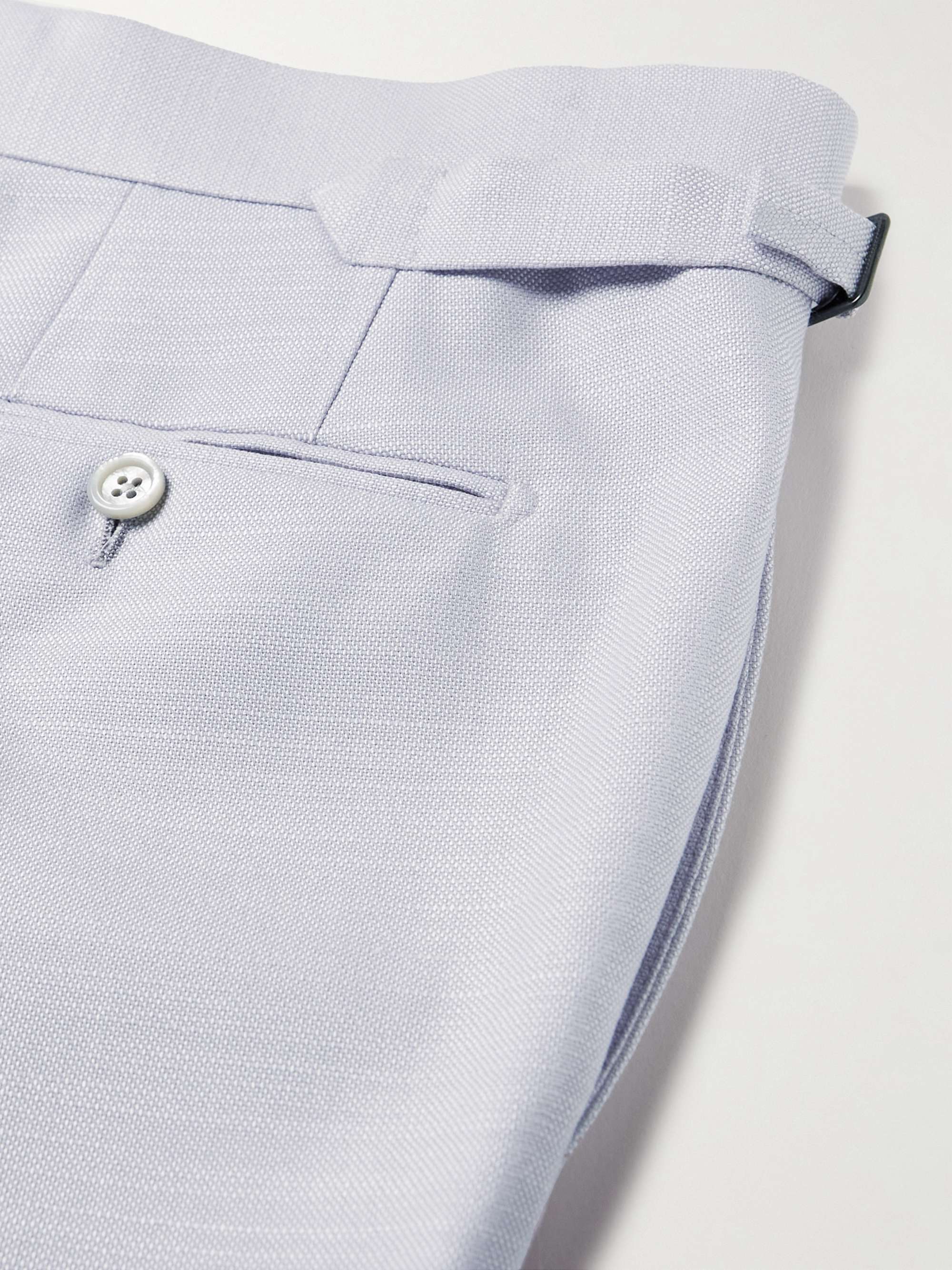 TOM FORD Straight-Leg Silk, Wool and Mohair-Blend Suit Trousers