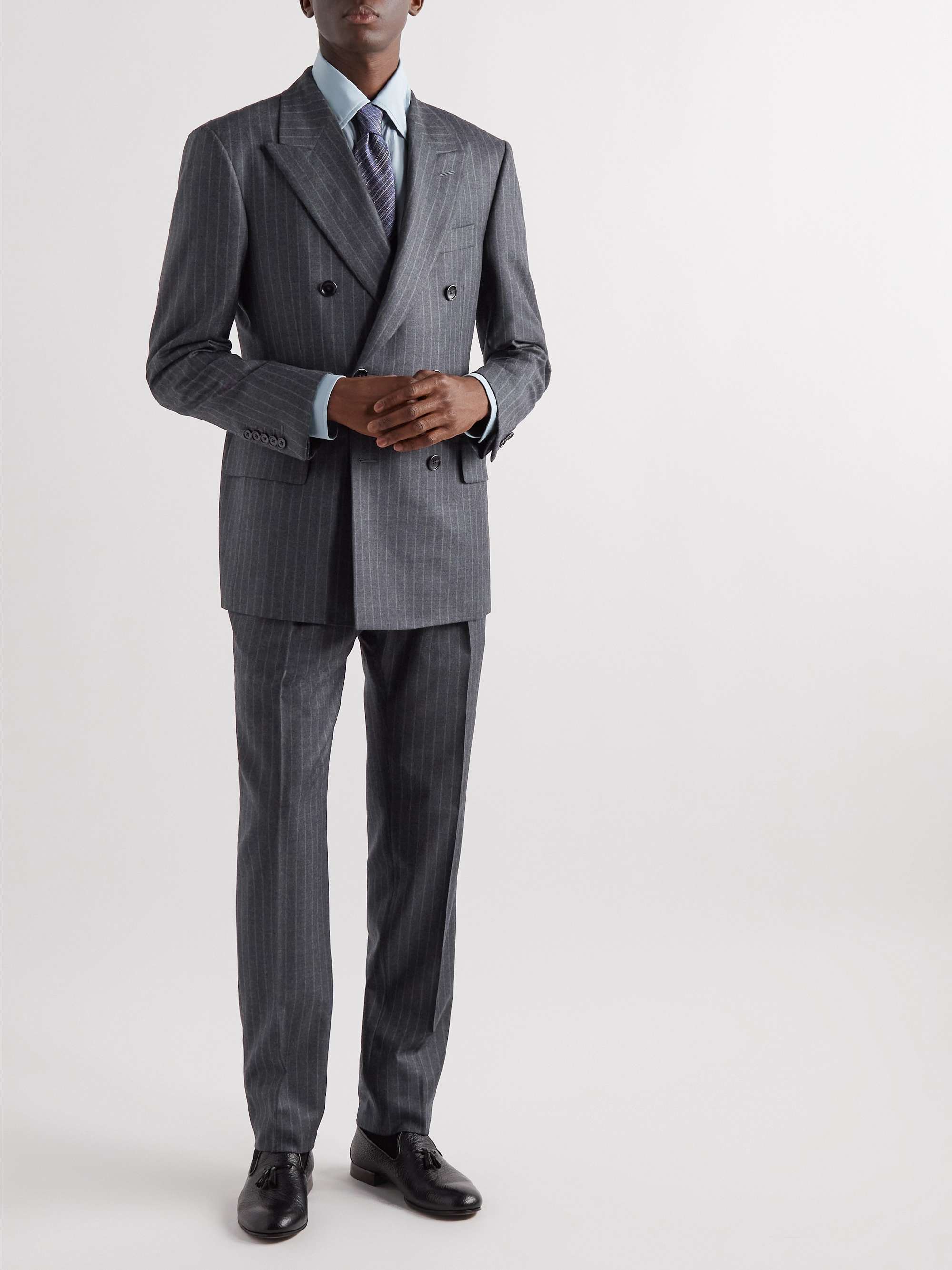 TOM FORD Double-Breasted Striped and Suit Men | MR PORTER