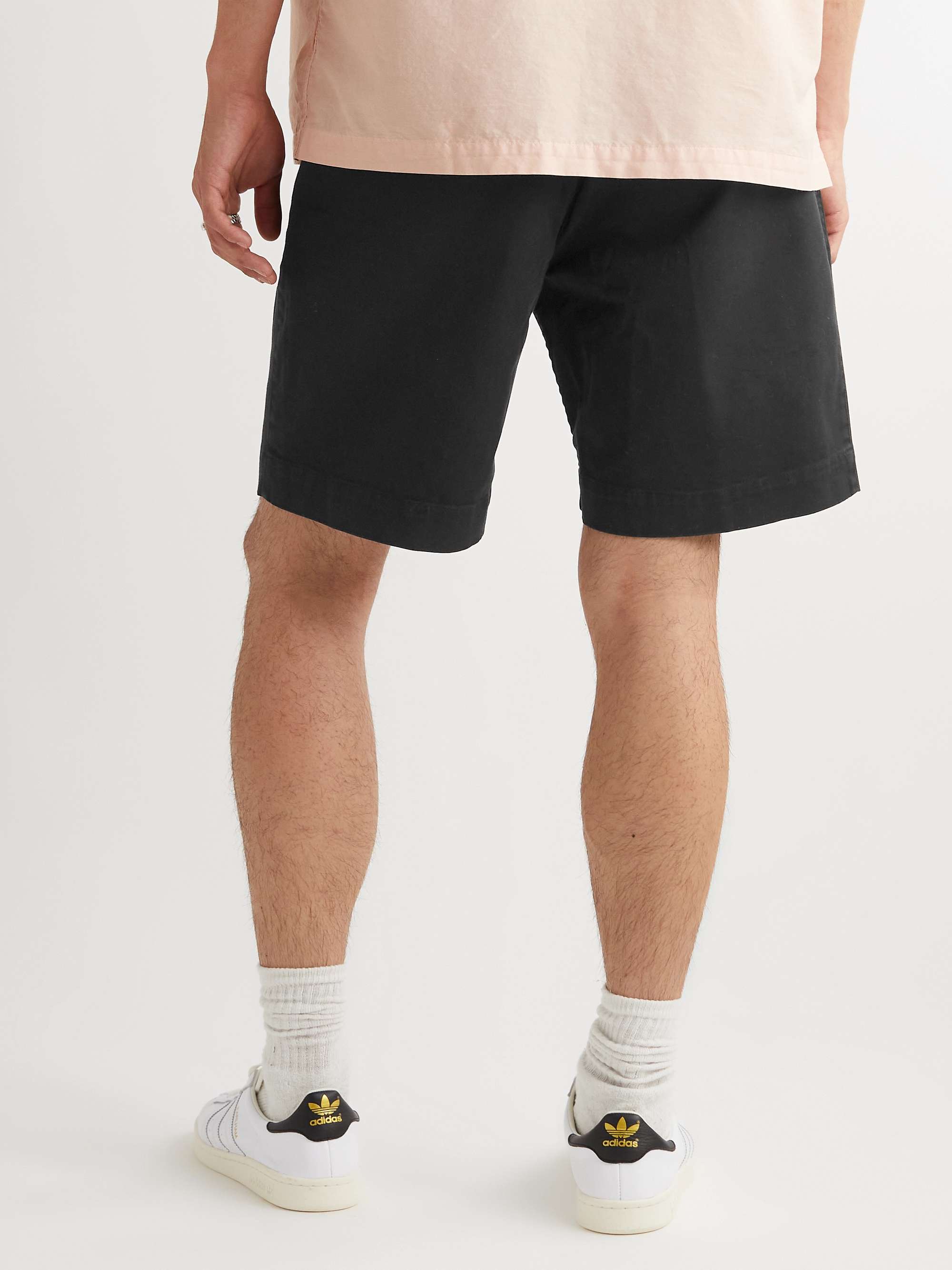 YMC Cotton-Blend Twill Drawstring Shorts