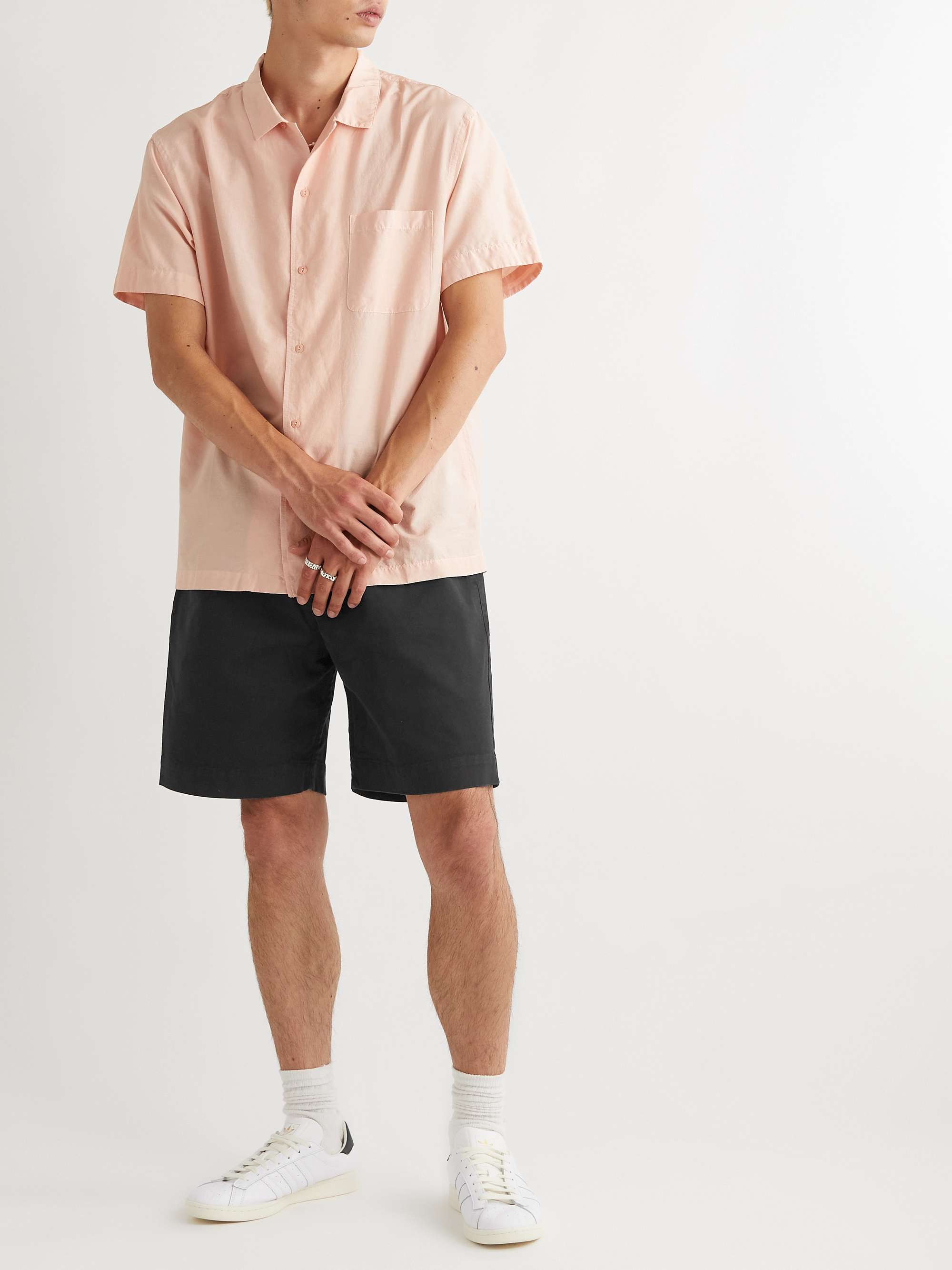 YMC Cotton-Blend Twill Drawstring Shorts