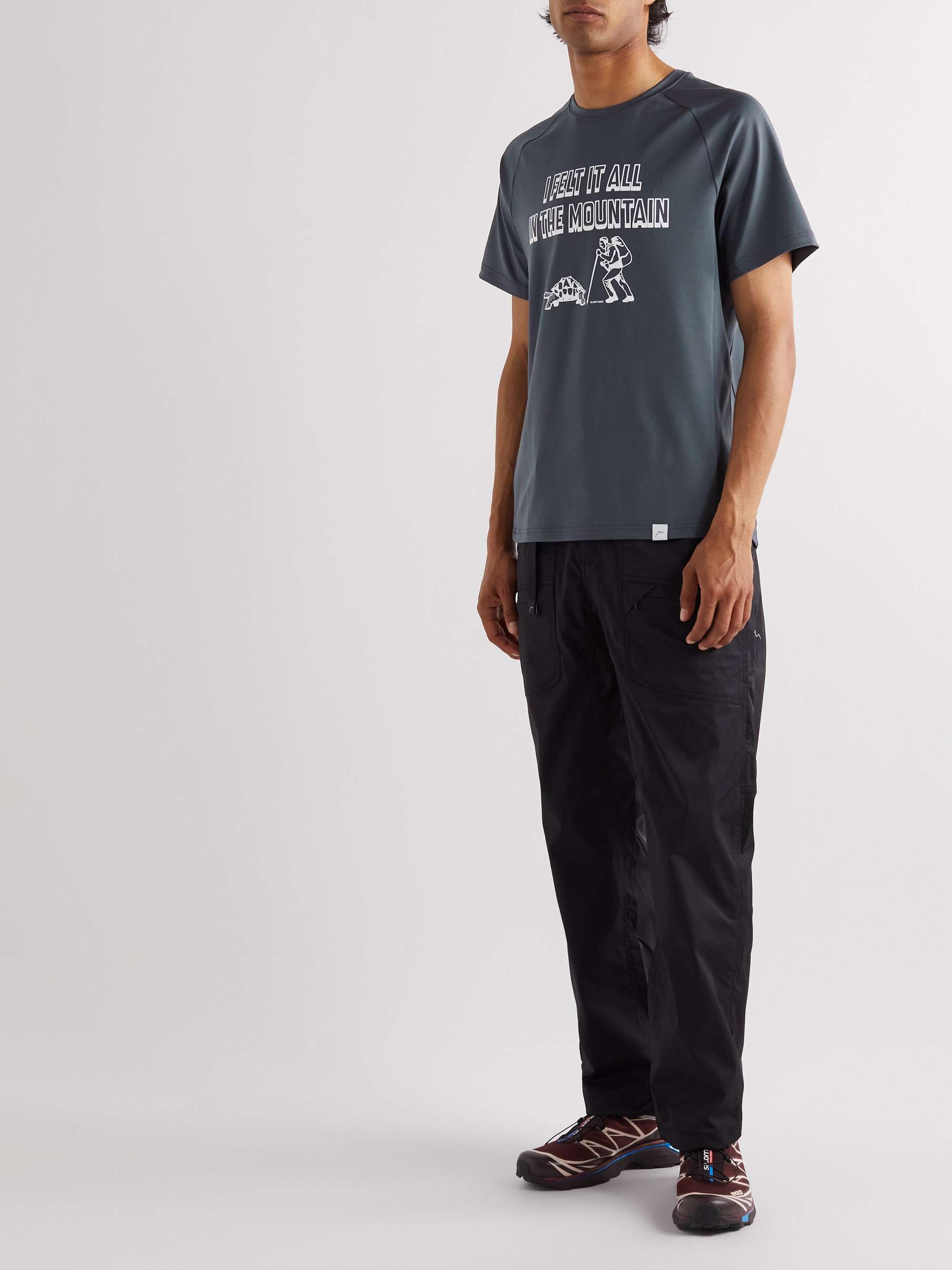 CAYL Felt It Printed Stretch-Jersey T-Shirt