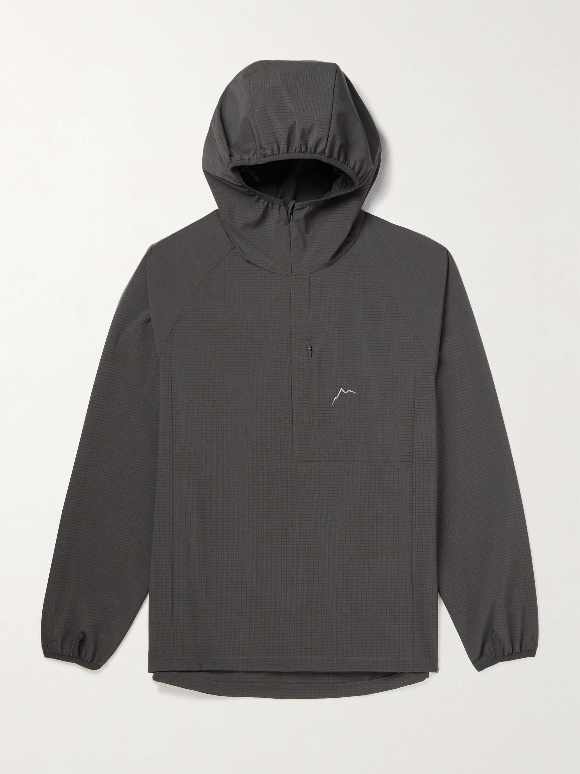 CAYL Flow Logo-Print Ripstop Half-Zip Hooded Jacket