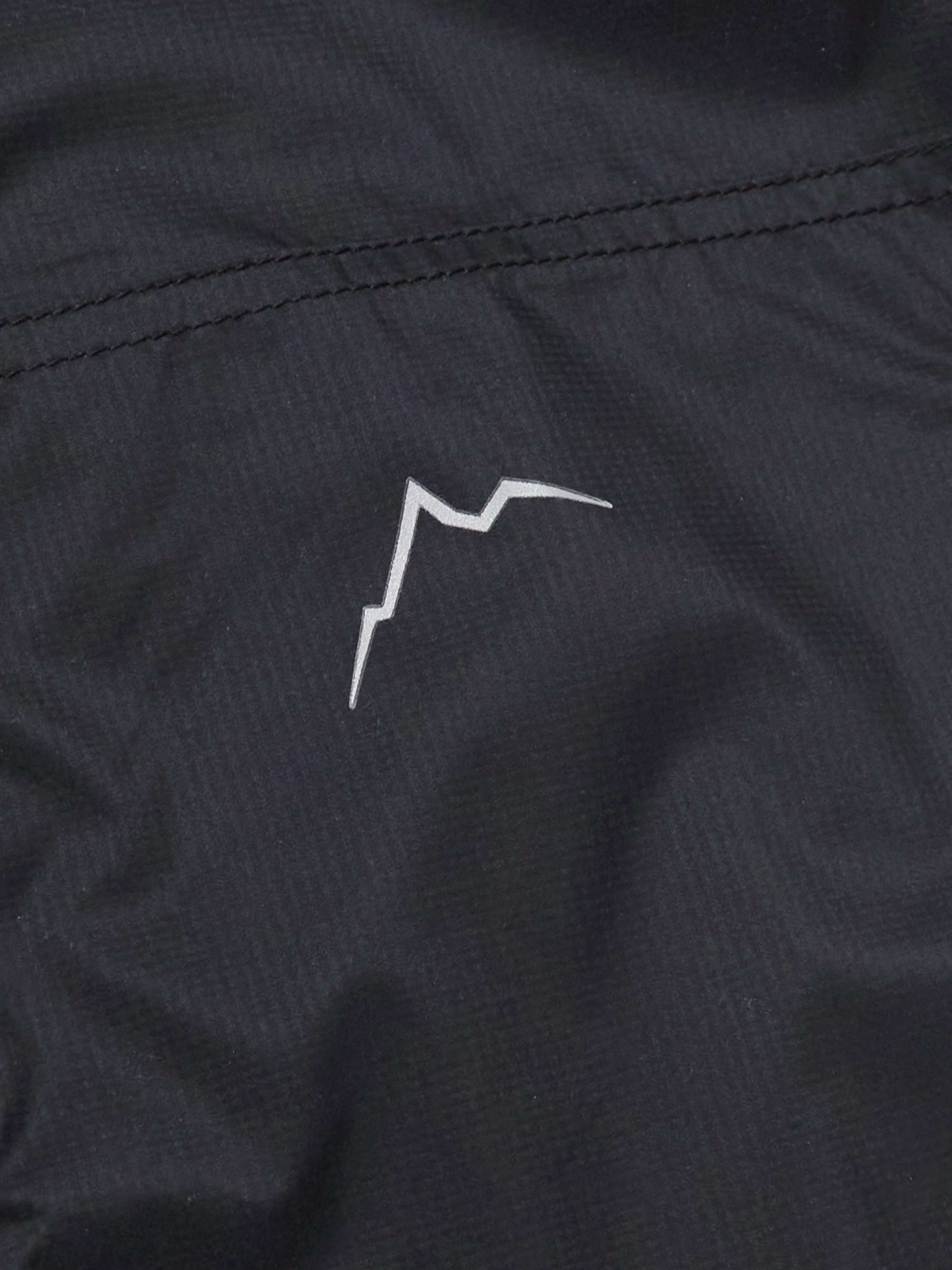 CAYL Logo-Print Buckled Nylon-Ripstop Hooded Jacket