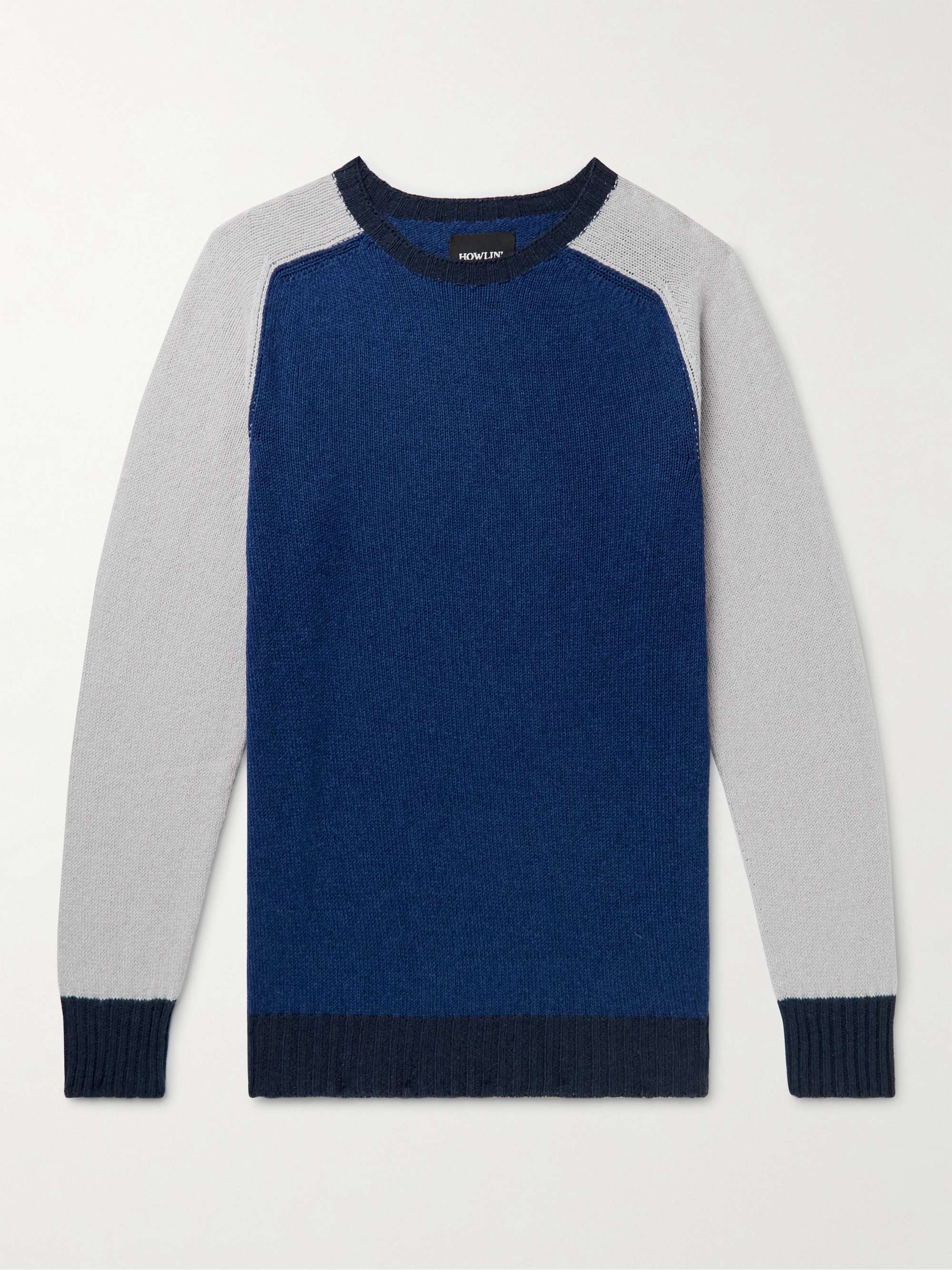 HOWLIN\' Colour-Block Wool and Cotton-Blend Sweater for Men | MR PORTER