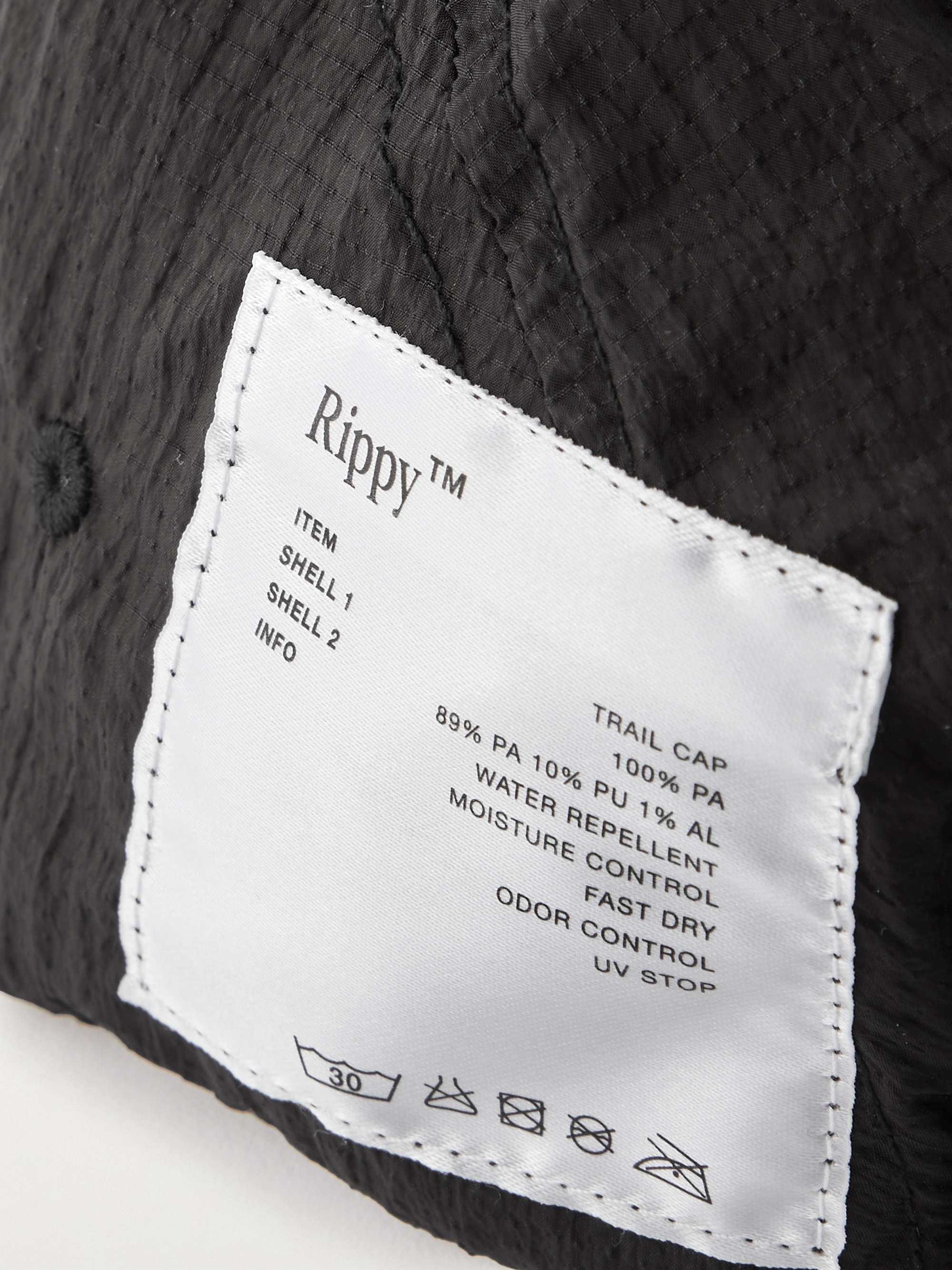 SATISFY Rippy Logo-Appliquéd Panelled Ripstop and Shell Cap