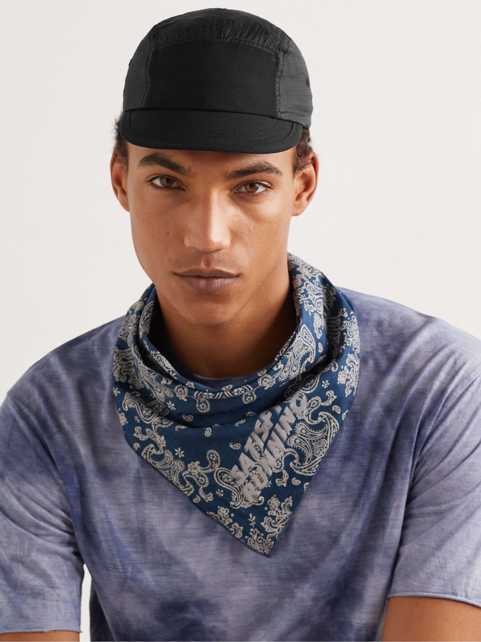 SATISFY Rippy Logo-Appliquéd Panelled Ripstop and Shell Cap