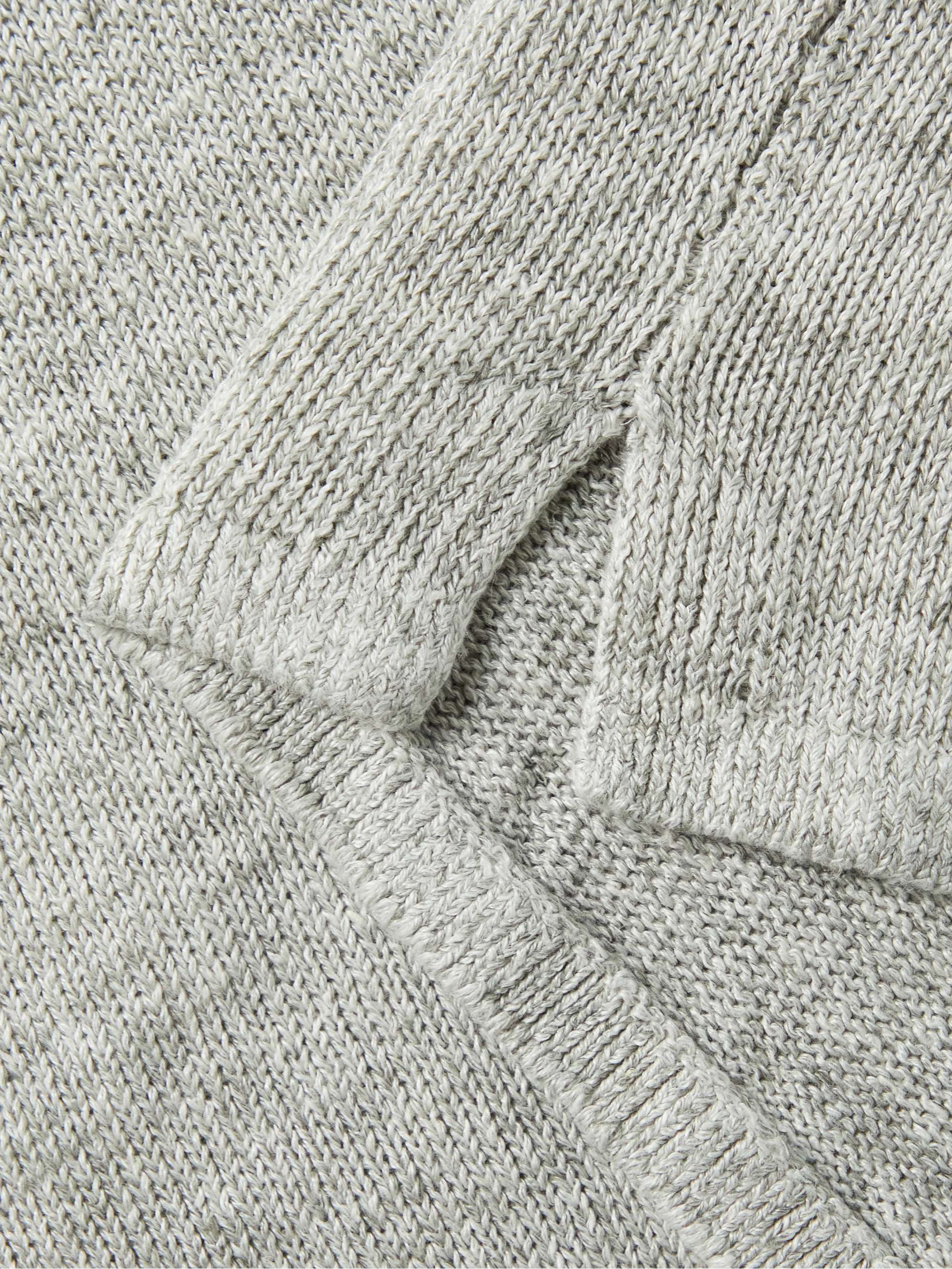 INIS MEÁIN Donegal Linen Polo Shirt