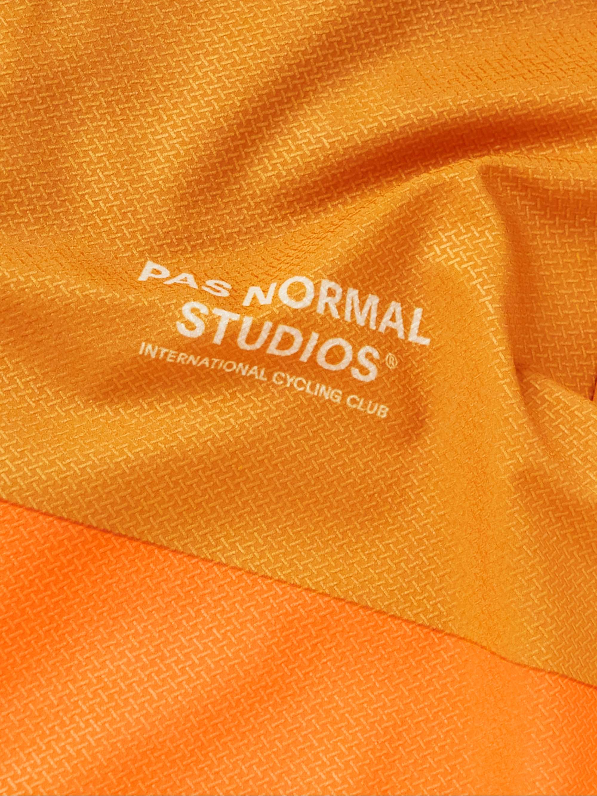 PAS NORMAL STUDIOS Solitude Striped Logo-Print Cycling Jersey