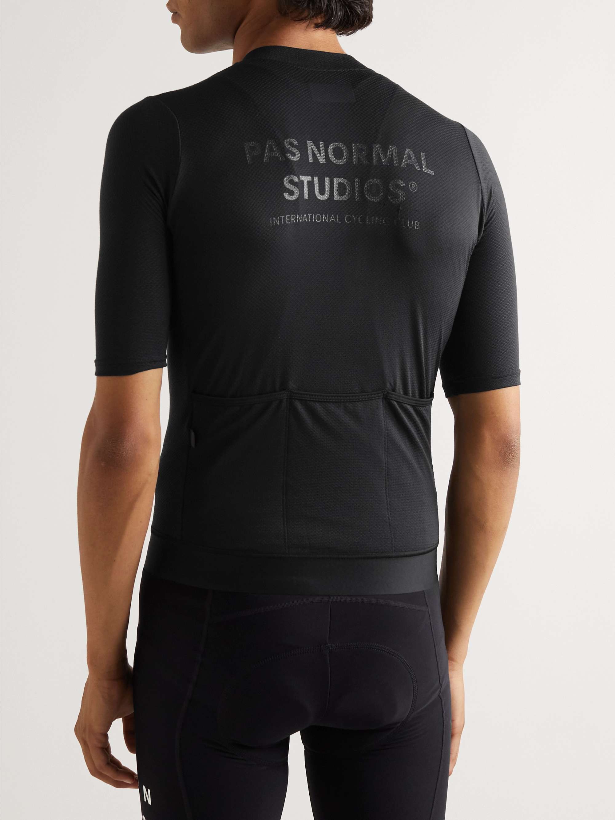 PAS NORMAL STUDIOS Solitude Logo-Print Mesh Cycling Jersey
