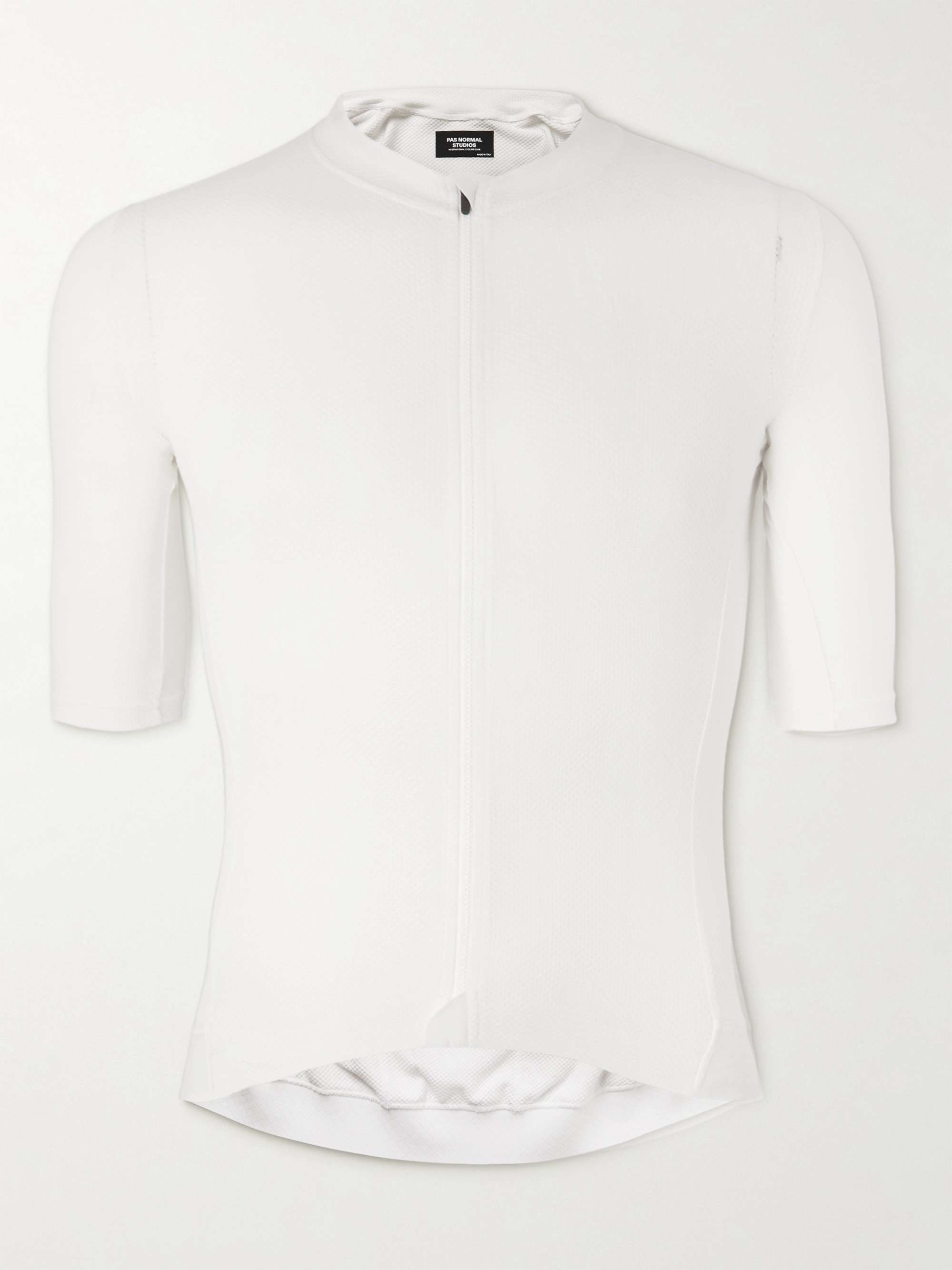 PAS NORMAL STUDIOS Solitude Logo-Print Stretch-Mesh Cycling Jersey PAS NORMAL STUDIOS Solitude Logo-Print Stretch-Mesh Cycling Jersey
