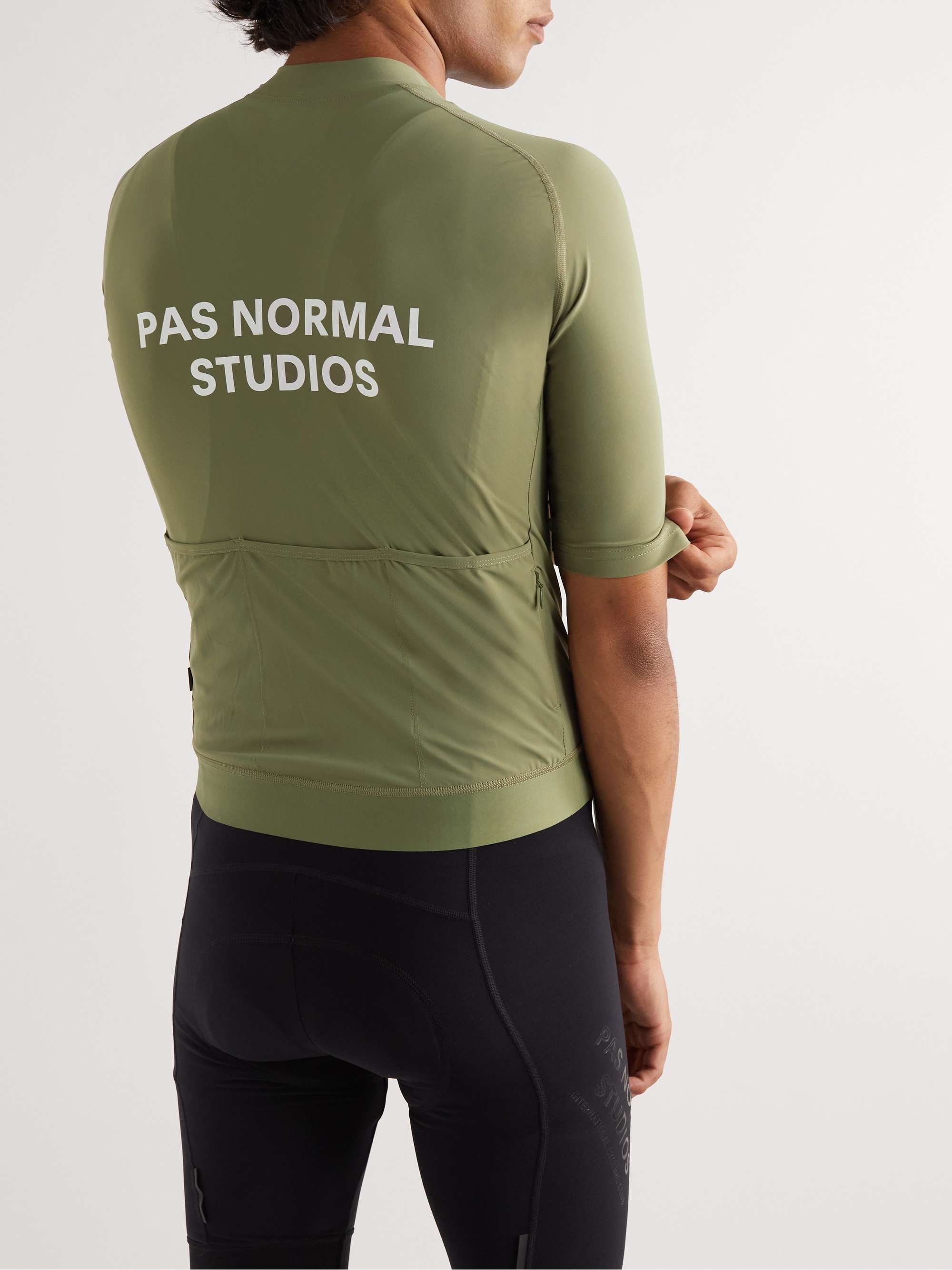 PAS NORMAL STUDIOS Essential Logo-Print Cycling Jersey