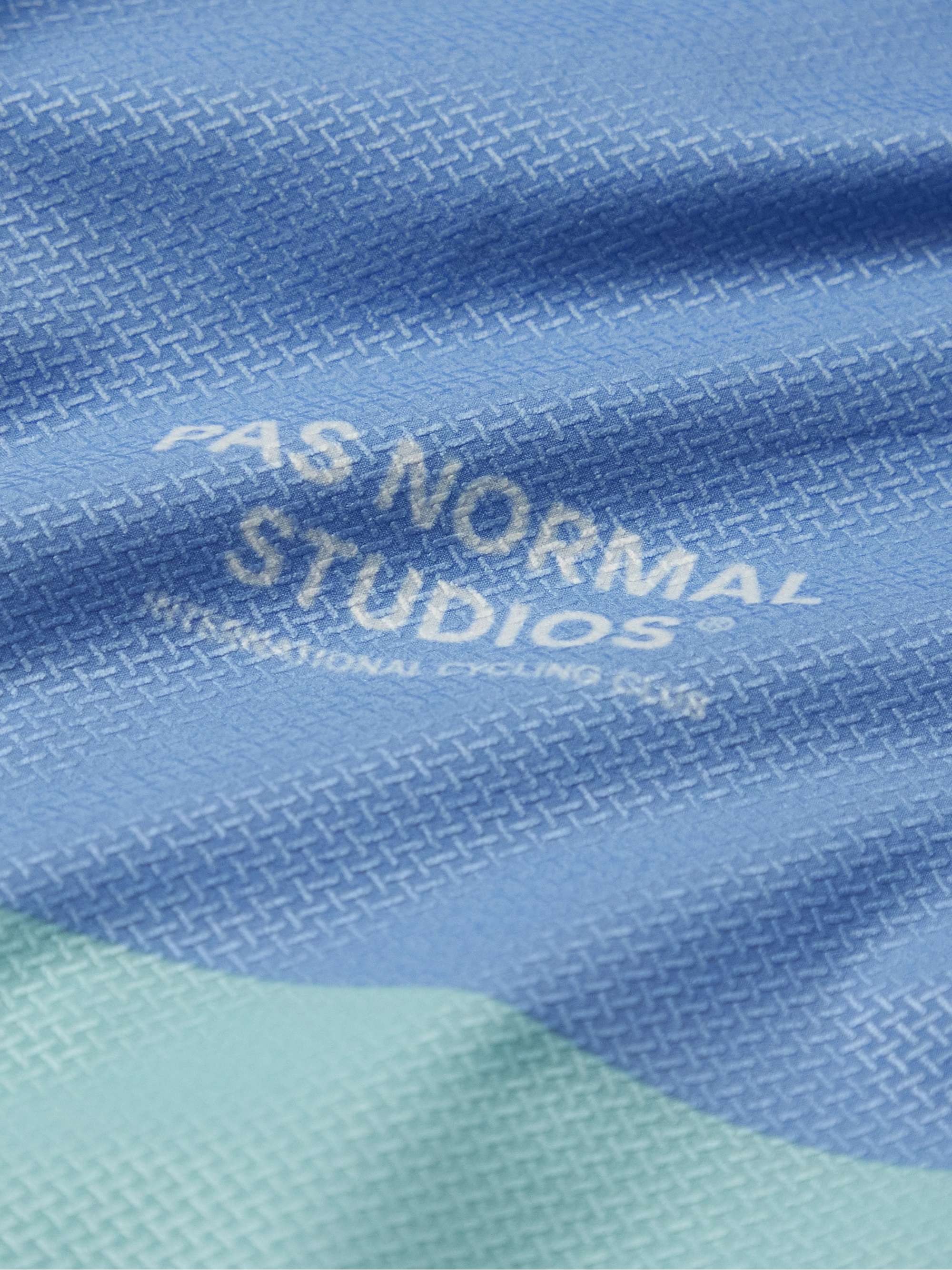 PAS NORMAL STUDIOS Solitude Striped Logo-Print Cycling Jersey