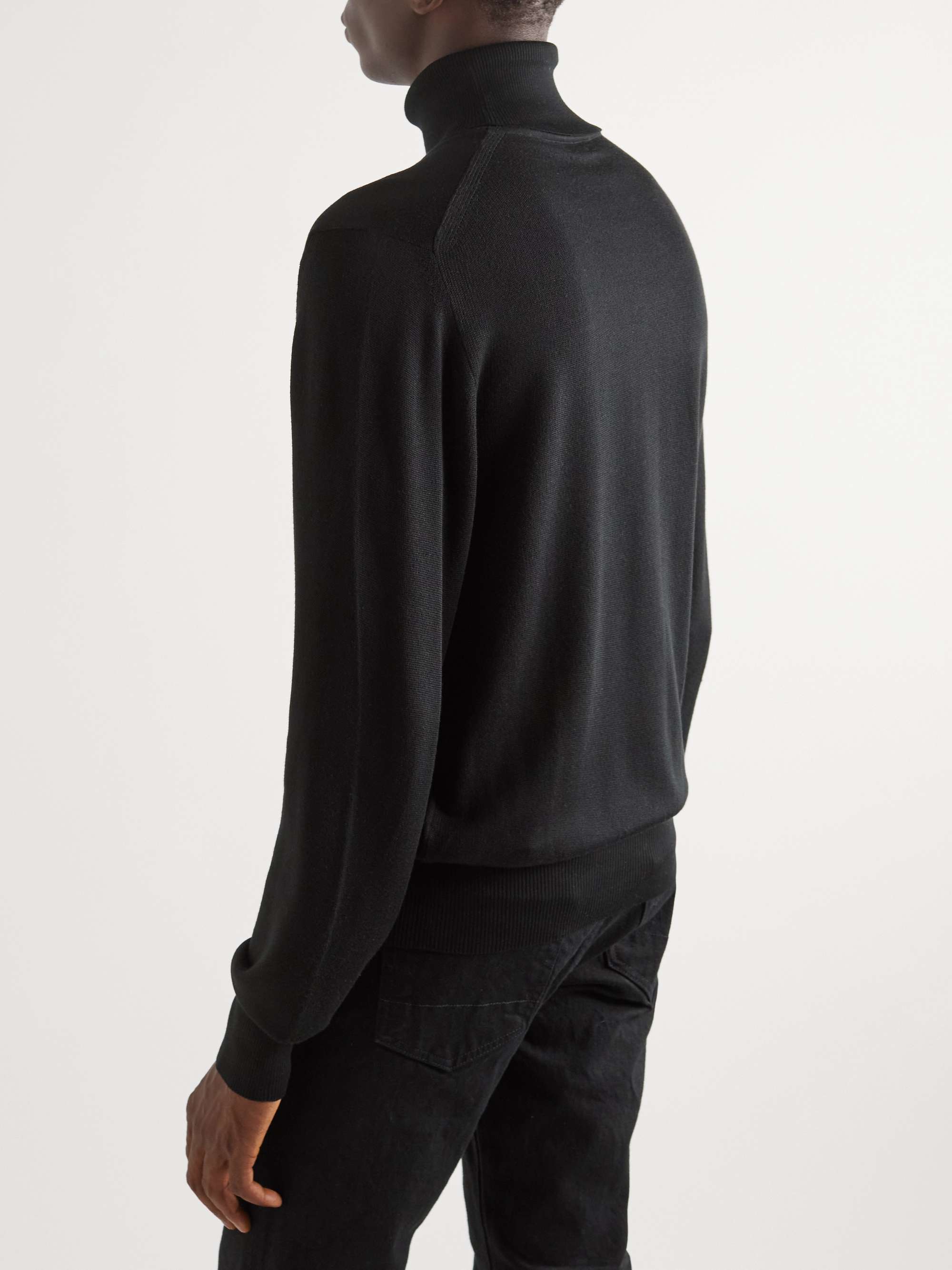 TOM FORD Mulberry Silk Rollneck Sweater