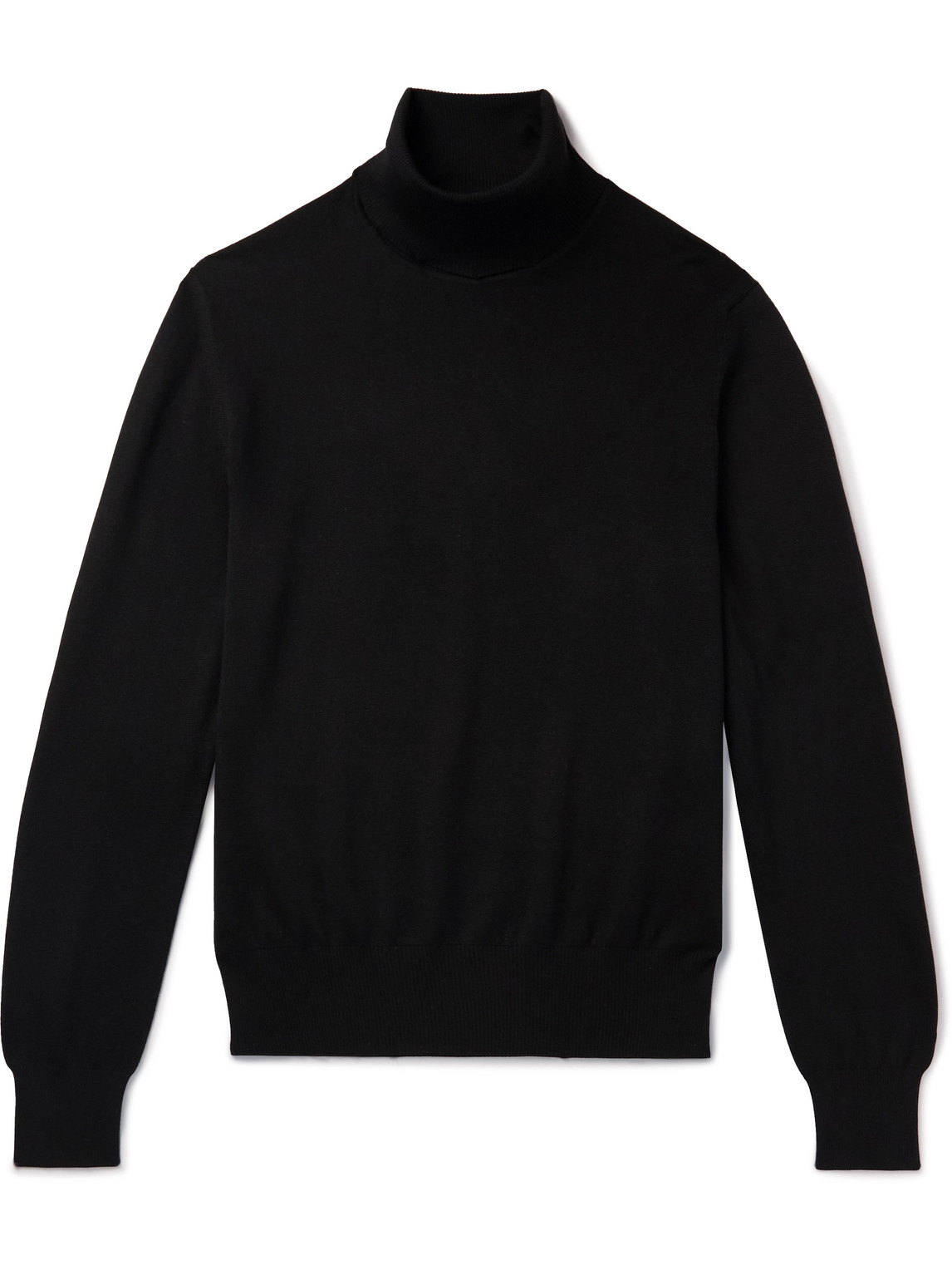 TOM FORD - Mulberry Silk Rollneck Sweater - Men - Black - IT 52