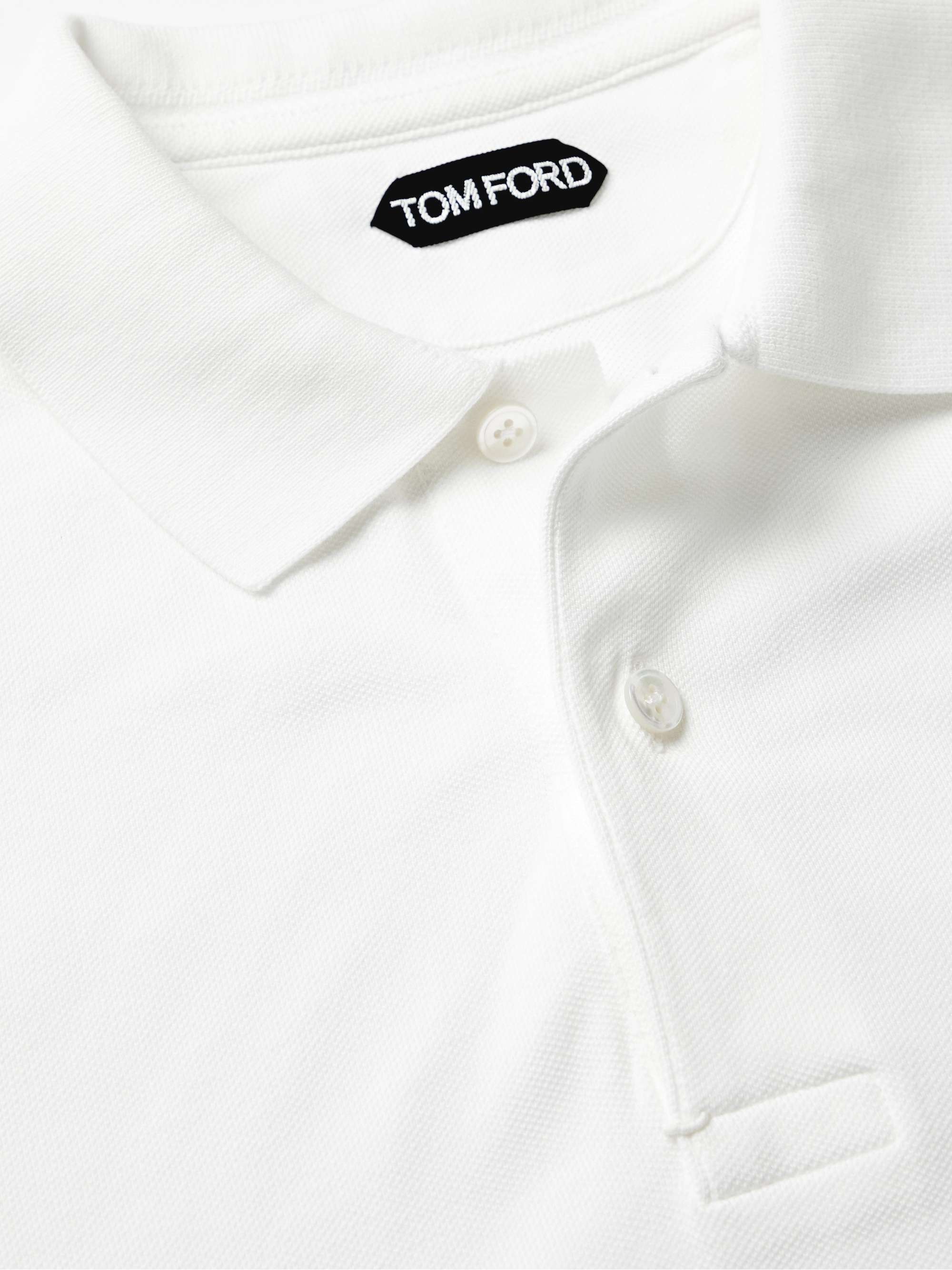 TOM FORD Cotton-Piqué Polo Shirt