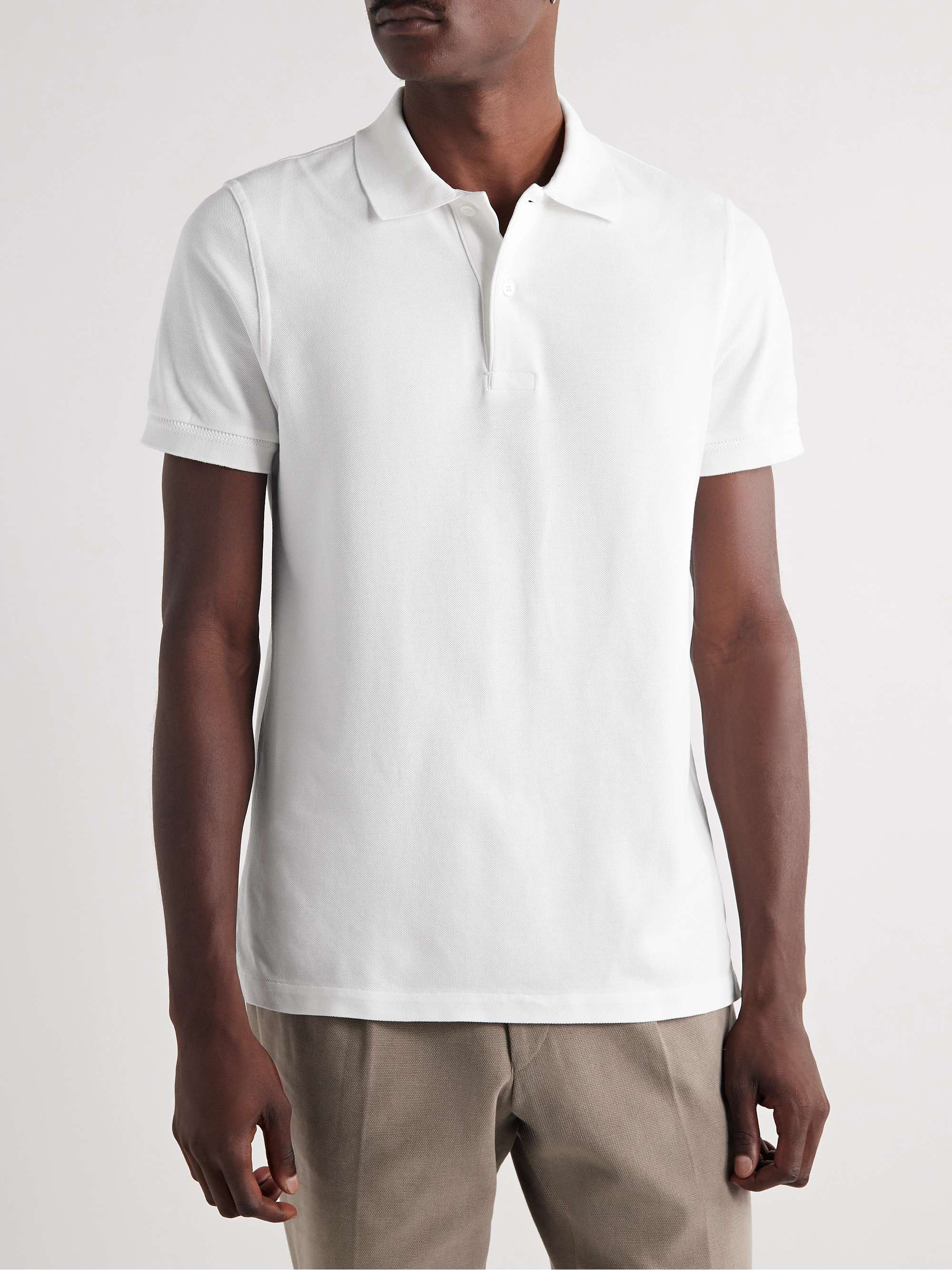 TOM FORD Cotton-Piqué Polo Shirt