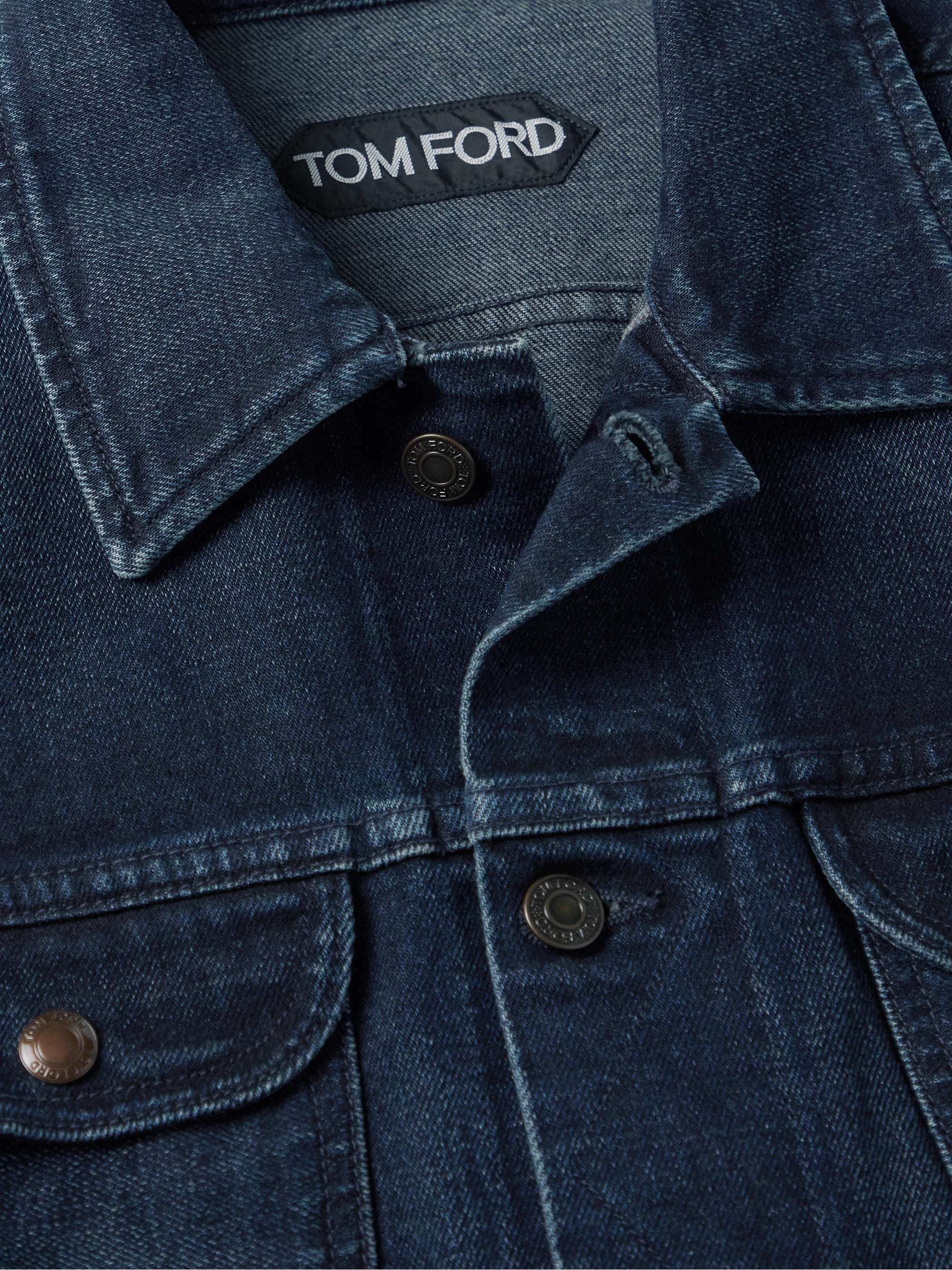TOM FORD Garment-Washed Denim Jacket