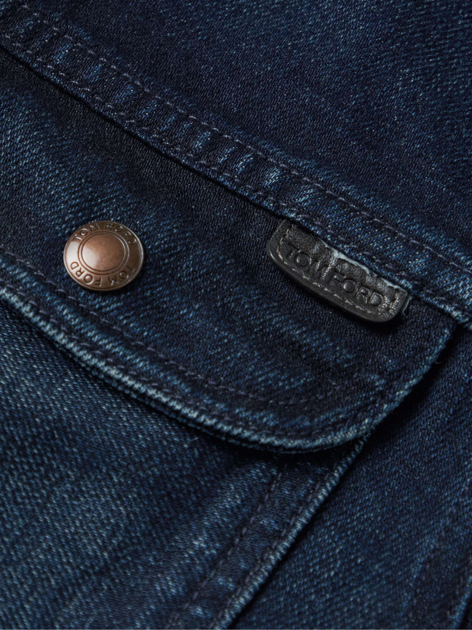 TOM FORD Garment-Washed Denim Jacket