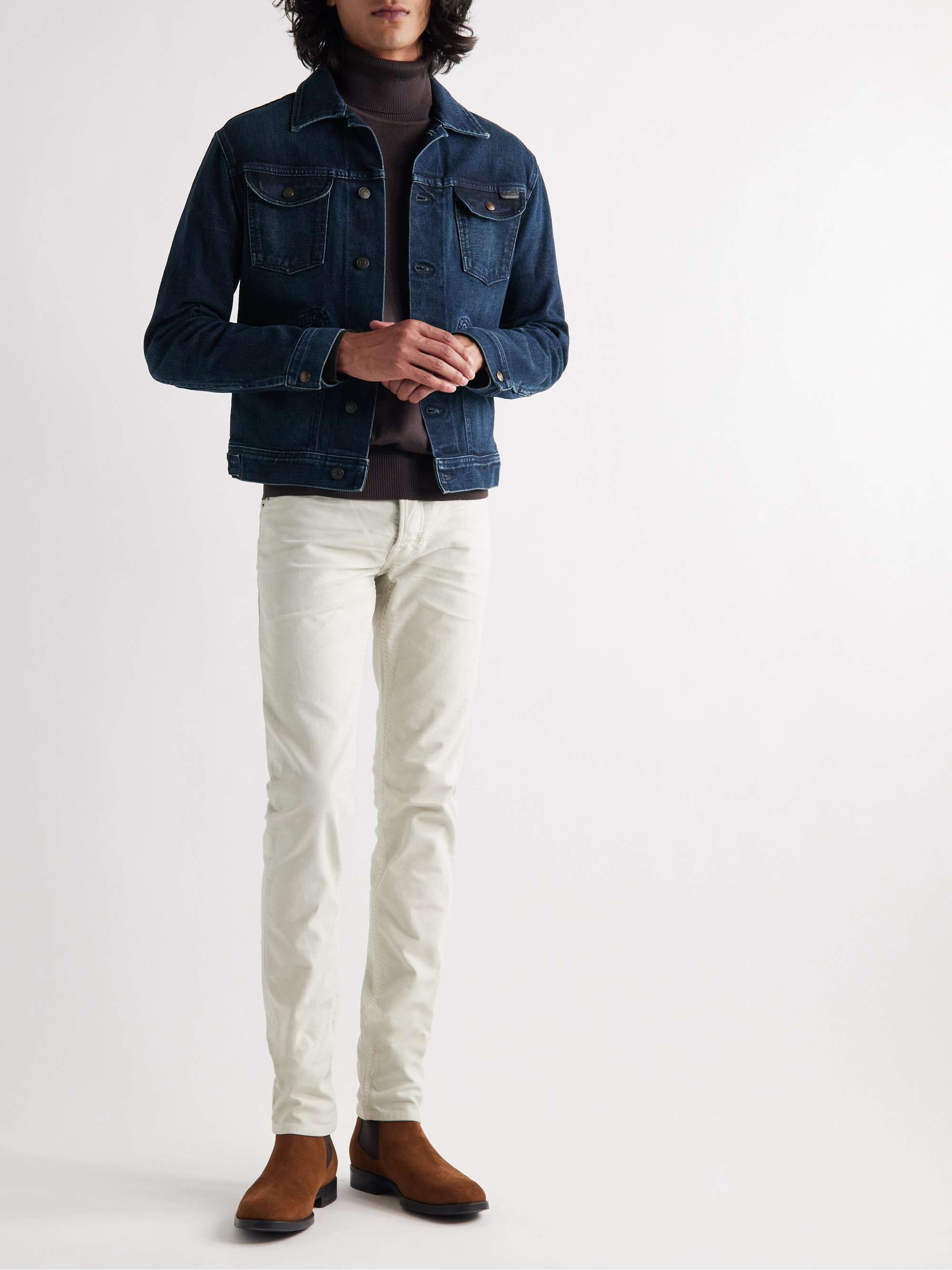 TOM FORD Garment-Washed Denim Jacket