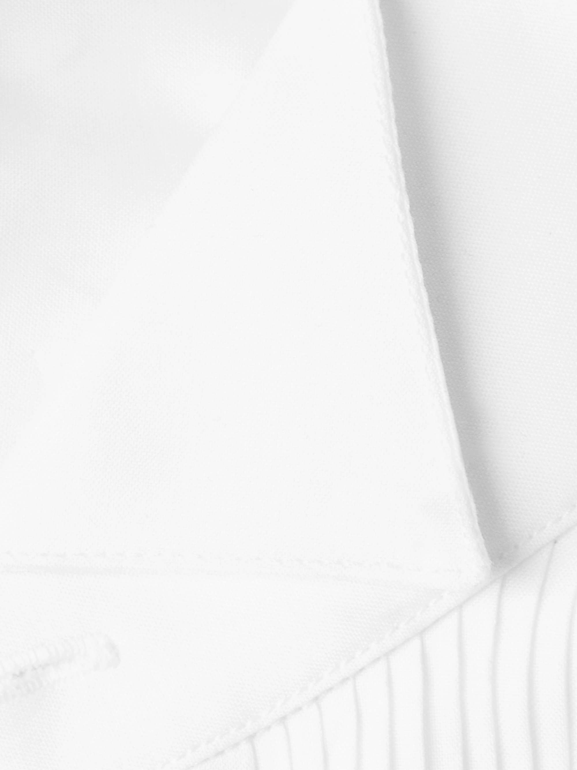 TOM FORD Wing-Collar Bib-Front Cotton-Poplin Tuxedo Shirt