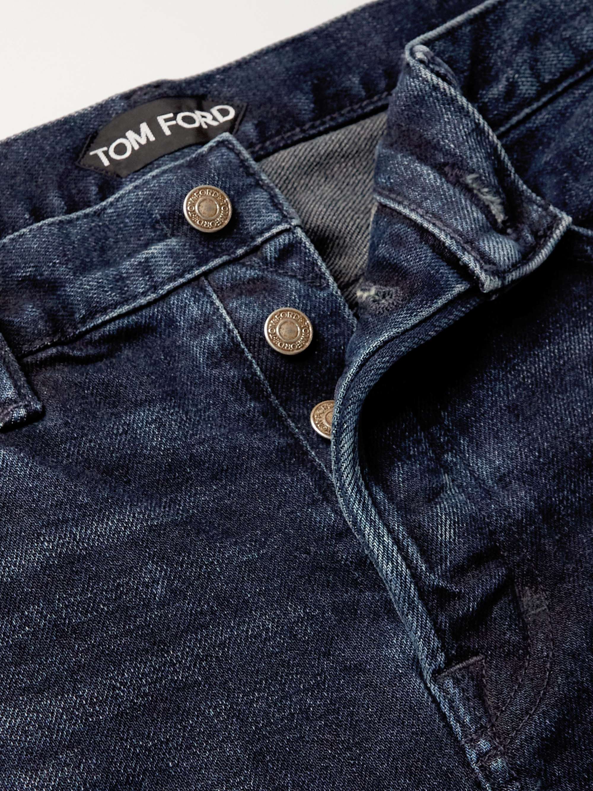 TOM FORD Straight-Leg Garment-Dyed Selvedge Jeans