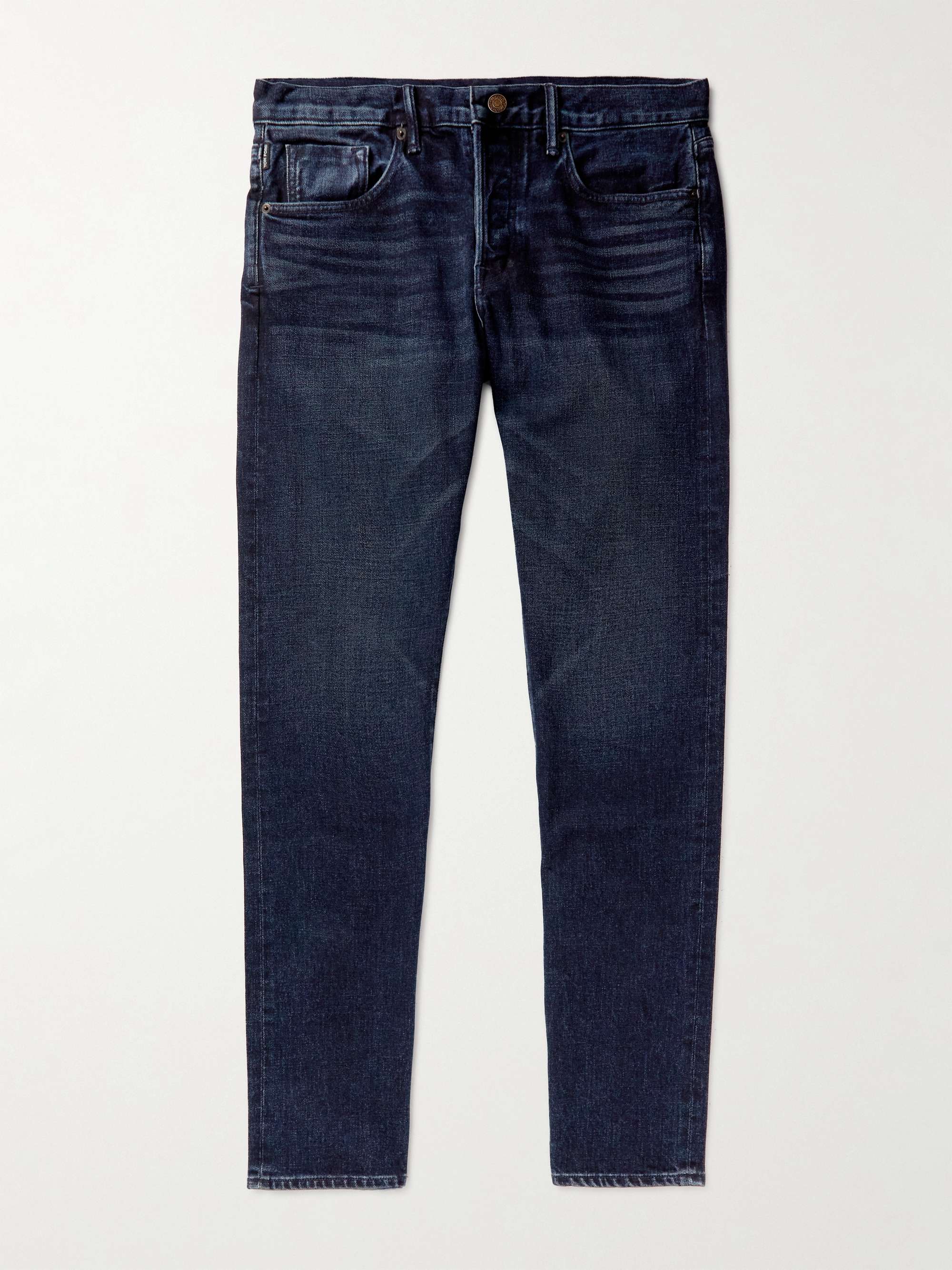 TOM FORD Straight-Leg Garment-Dyed Selvedge Jeans