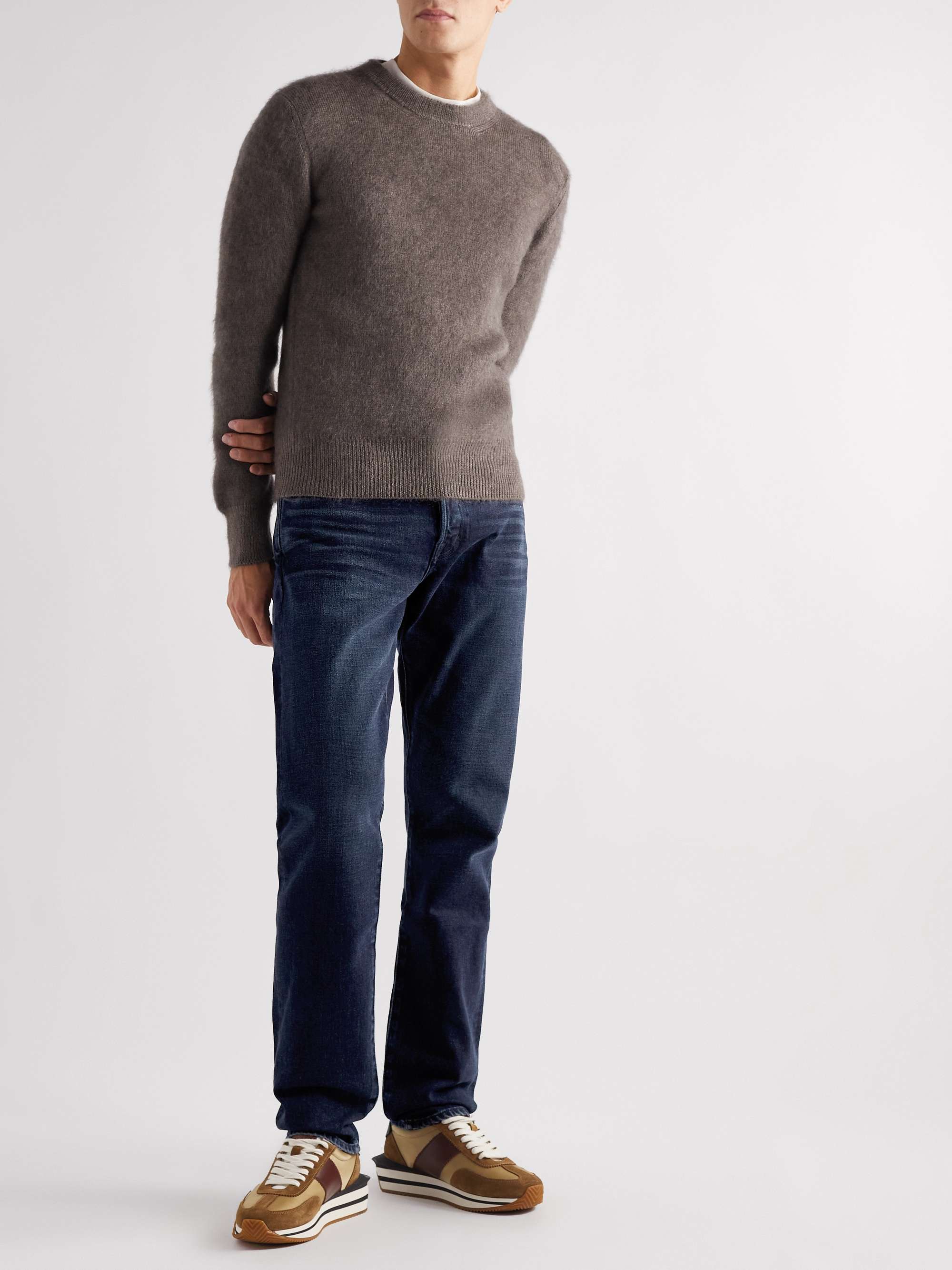 TOM FORD Straight-Leg Garment-Dyed Selvedge Jeans